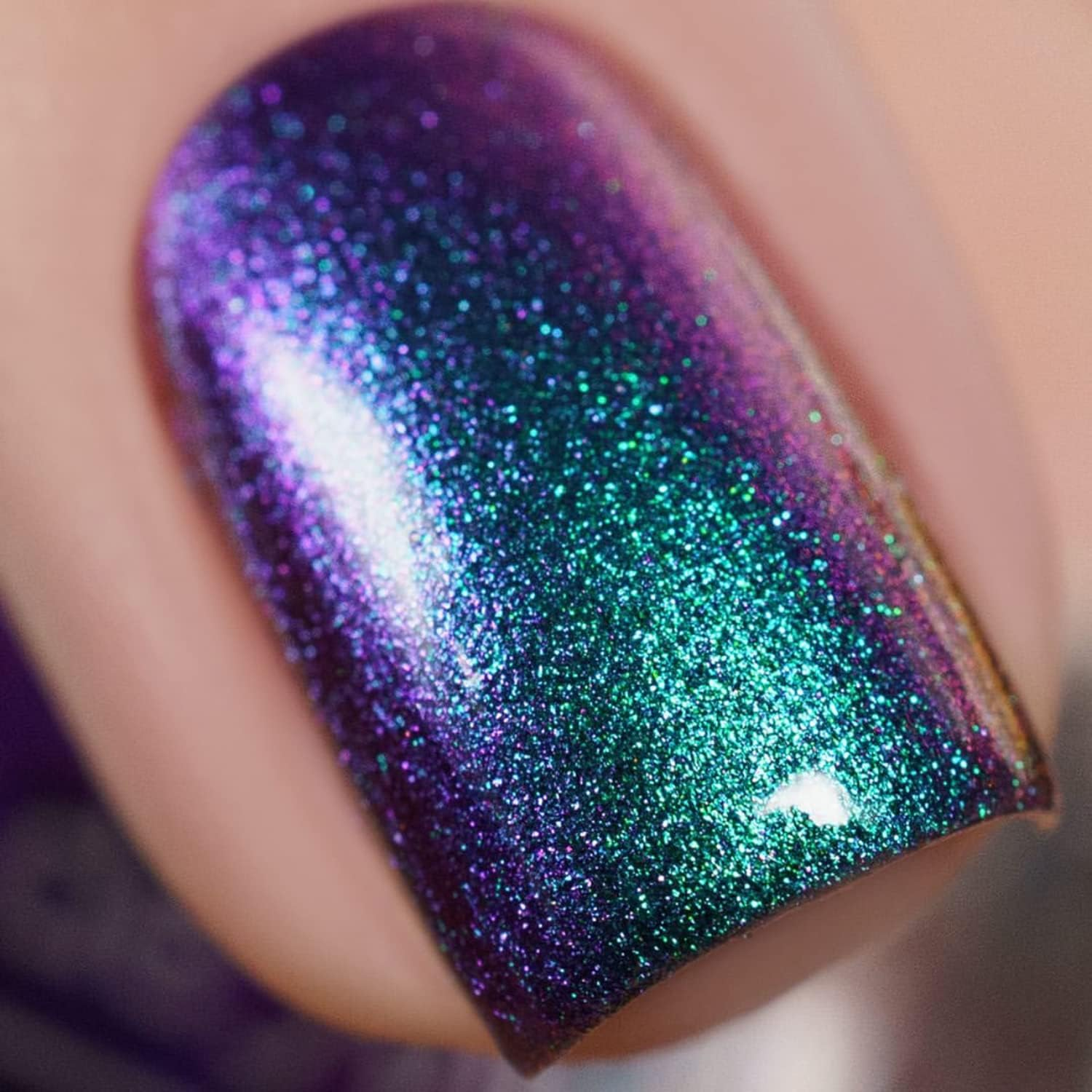 Vishine Chameleon Gel Nail Polish Set Holographic Glitter Polish Sparkle Shimmer Nail Art Polish with Black Base Gel Polish Multicolored Nail Art DIY 8Ml 6Pcs image number 4