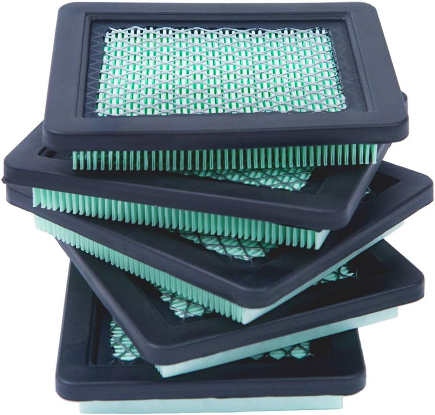 HOODELL 5 Pack 17211-Zl8-023 Air Filter, Compatible for Honda Gcv160 Gcv190, Husqvarna 7021P, Premium Lawn Mower Air Cleaner Element