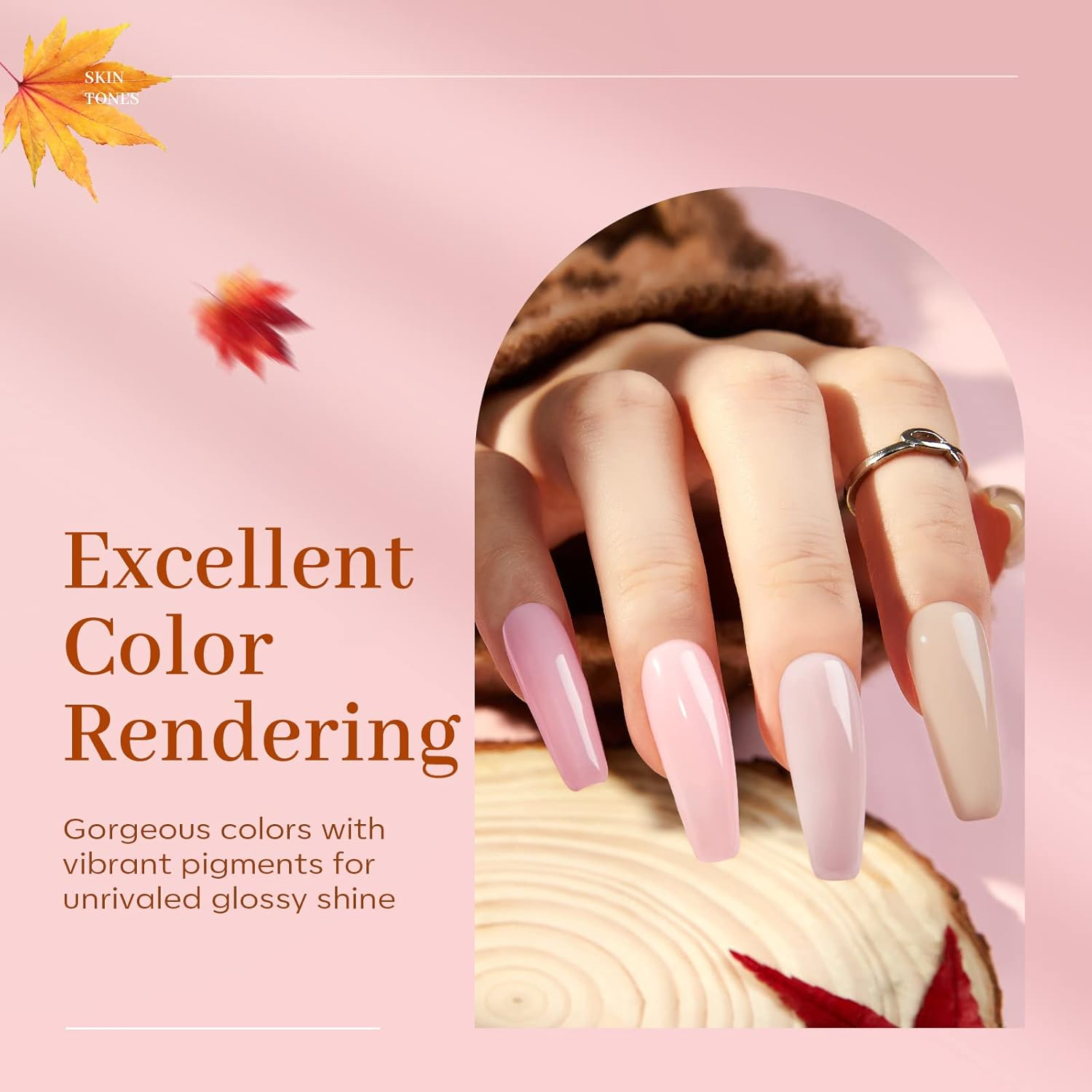 Modelones Poly Extension Gel Kit for Nail, 6 Colors Pink Nude Collection Poly Nail Gel Set Builder Gentle Colors French Manicure DIY Design Home Salon image number 1