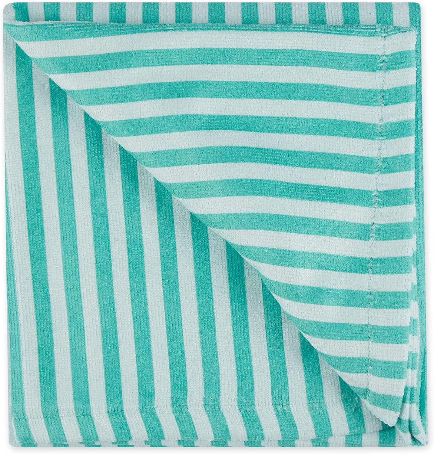 Bone Dry Pet Grooming Towel Collection Absorbent Microfiber X-Large, 41X23.5, Striped Aqua image number 5