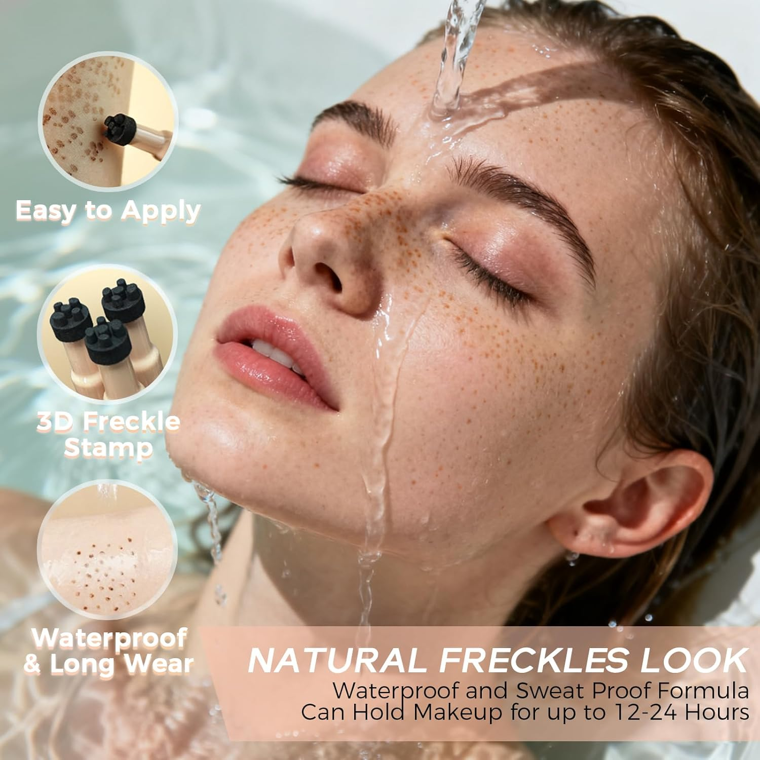 Freckle Pen, Natural Looking Freckles, Waterproof Makeup Pen for Freckles, Long-Lasting, Easy to Use (01 Light Brown) image number 6