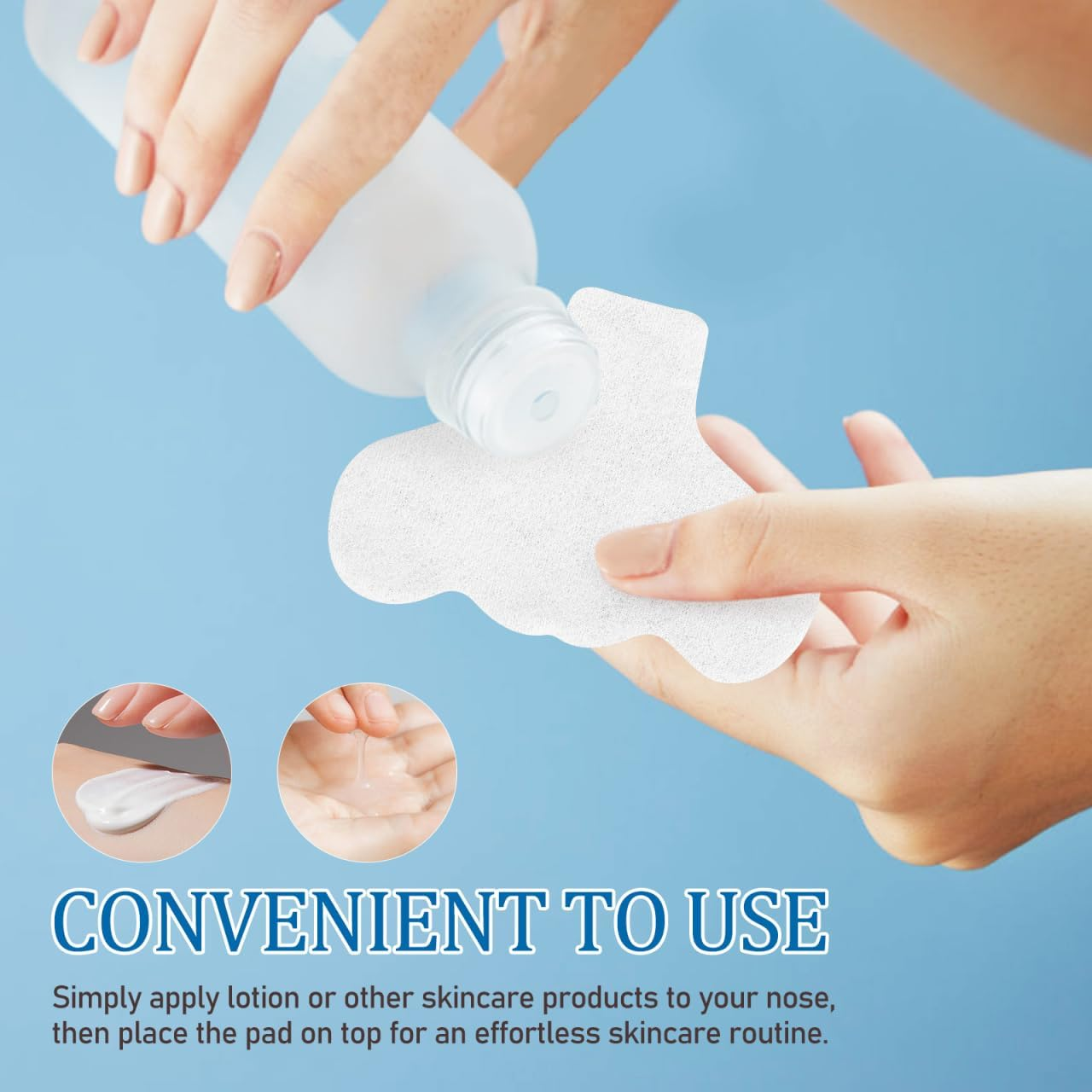 Garneck 200 Pcs Cotton Nose and Chin Pads Gentle Cleansing Pore Strips for Blackhead Removal Proper Multi Purpose Facial Patches for Nose Chin Forehead and Cheeks Skincare Routine image number 6