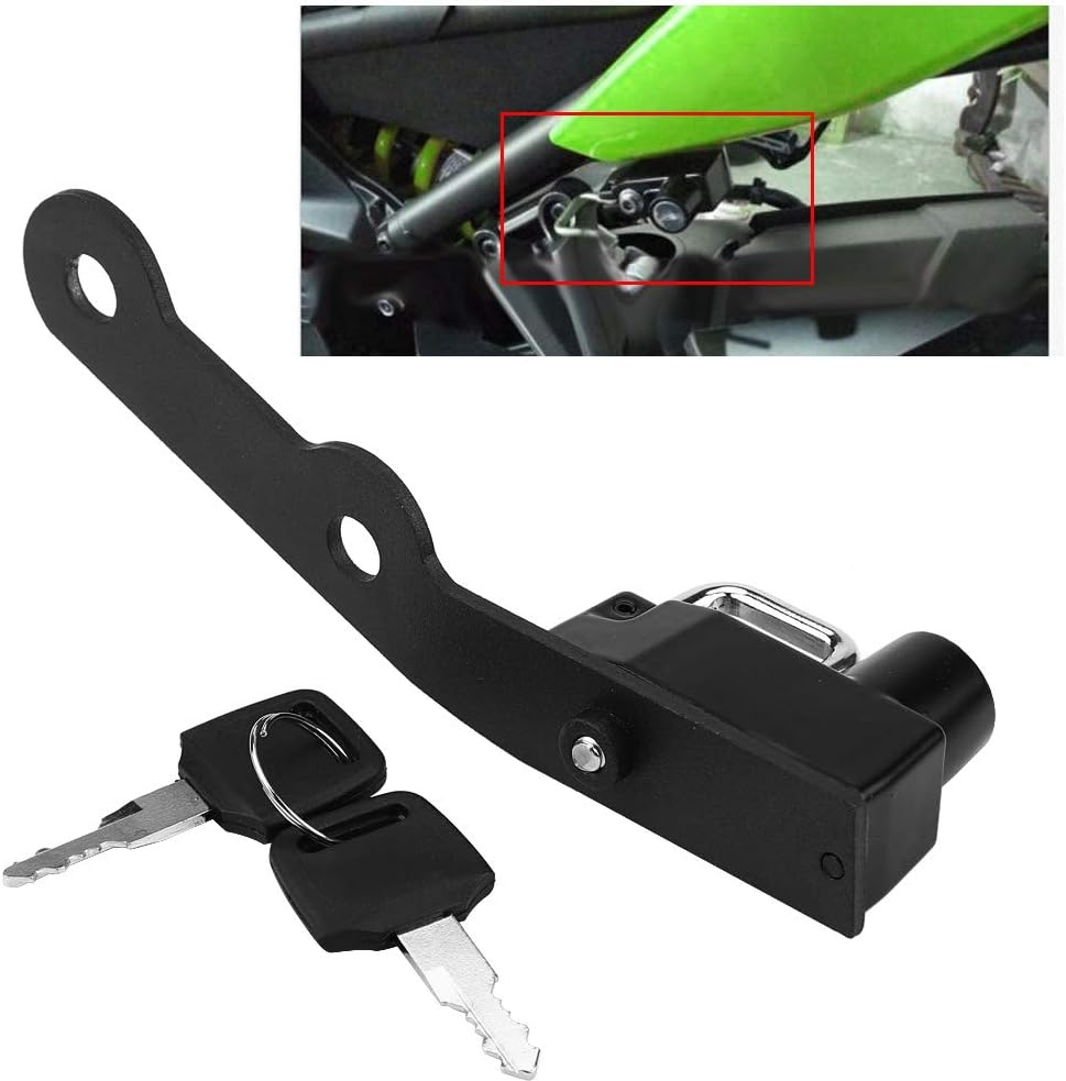 Motorcycle Helmet Locking Hook Aluminum Alloy for MT-09 FZ-09 FJ-09 XSR900 2014-2017 Secure Theft Prevention Portable Use Easy Operation for Commuting Traveling Urban Riding Weekend Adventures image number 2