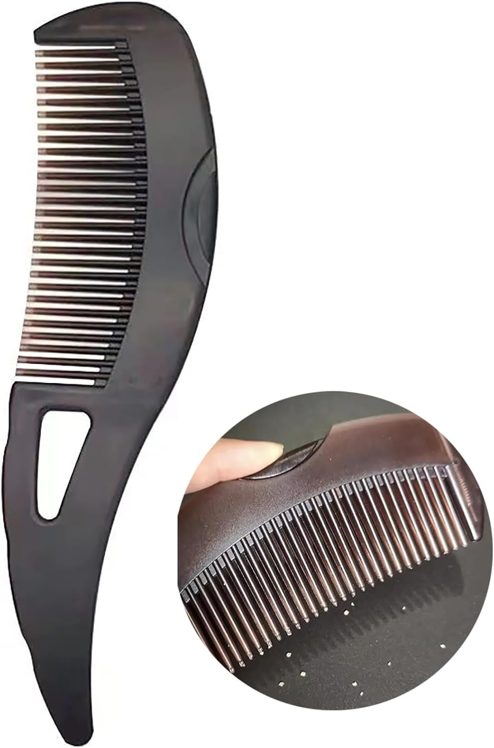Hollow Comb Temperate Hair Care Comb Hair Brush Detangling Hair Comb Exfoliating Comb for All Hair Types and Populations Promotes Healthy Scalp and Shiny Hair