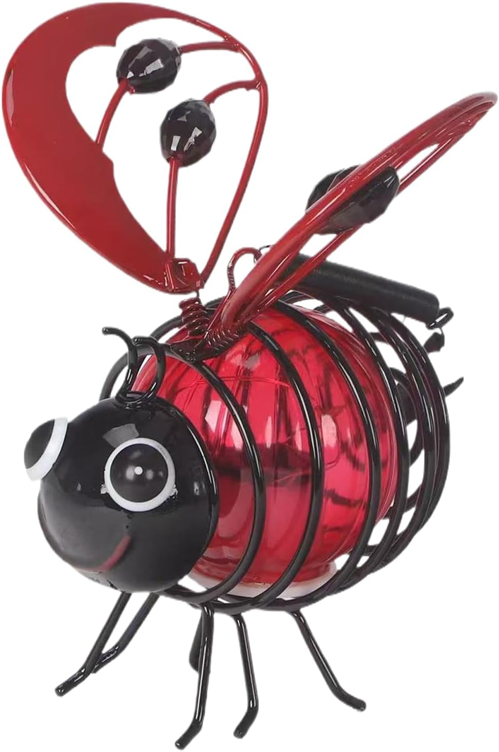 Solar Garden Lights, Honey Bee Fairy Lights, Solar Bee Lights Outdoor, Animal Solar Garden Lights with Spring and Hook, Hanging Solar Lights, Metal Led Lighting for Garden Terraces Lawns