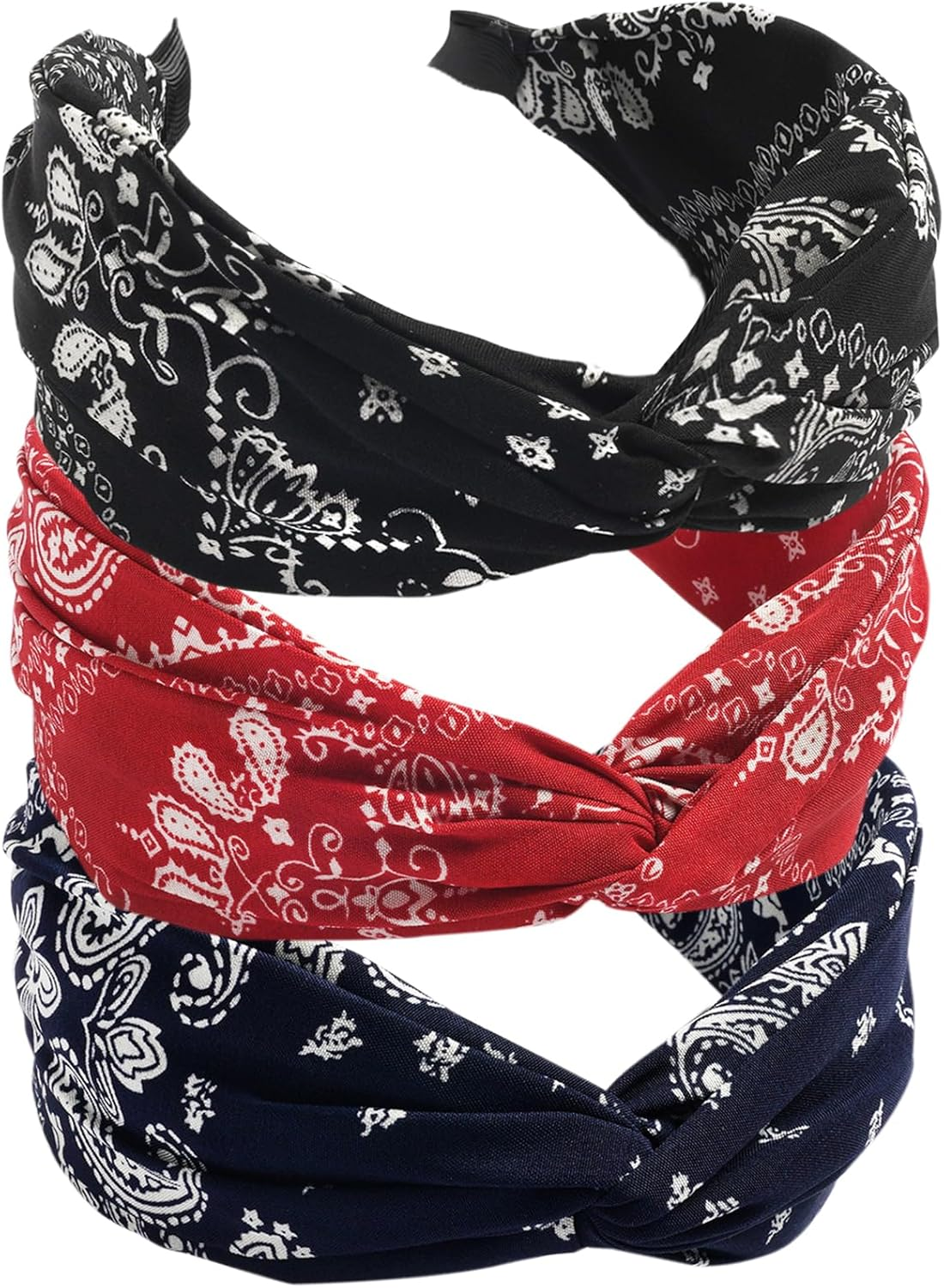 Wide Headband for Women Fabric Hair Band Alice Band Elastic Ladies Headbands Hair Accessories for Women and Girl (Widleaopard2)