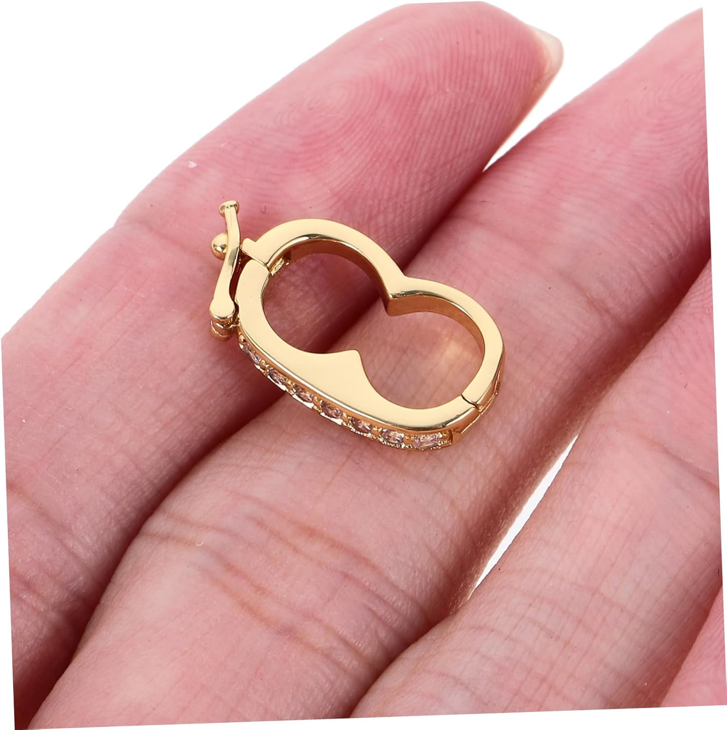 AUTSUPPL 2Pcs Pearl Necklace Shortener Clasps for Layering Adjustable Necklace Separator Clasps Jewelry Making Accessories for Pearl and Bead Necklaces image number 5