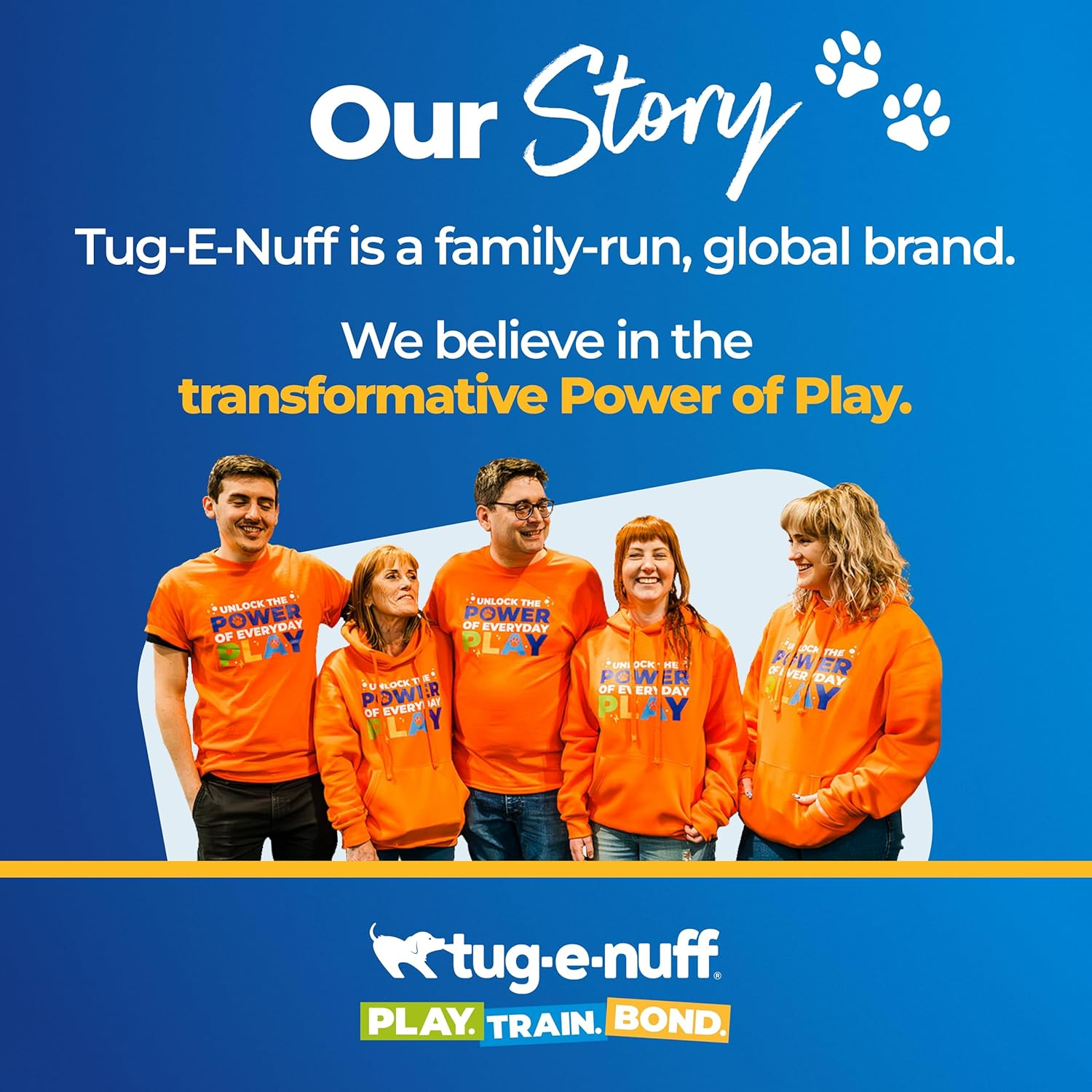 Tug-E-Nuff Faux Fur Squeaky Bungee Chaser Dog Toy, Tough Dog Tug Toy for Puppy, Small, Medium and Large Breeds, Interactive Training Chase Toys for Dogs, 46.5 In, Orange & Blue image number 4