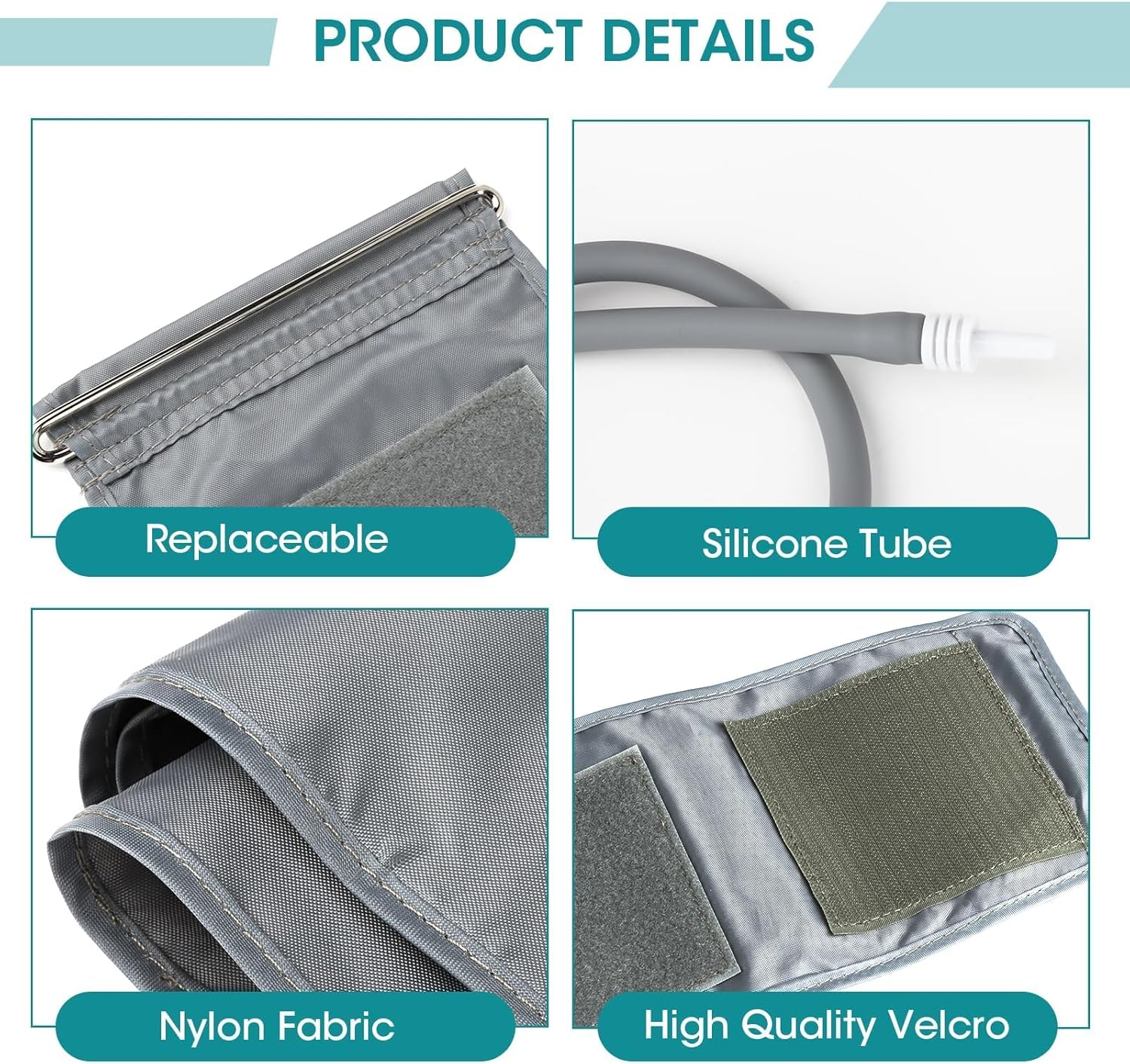 Extra Large Cuff 22-52Cm Compatible with OMRON Digital Upper Arm Blood Pressure Monitor, Blood Pressure Cuff with 4.6Mm Connectors, Replacement XL Cuff Compatible with Omron, BP Machine Not Included image number 5