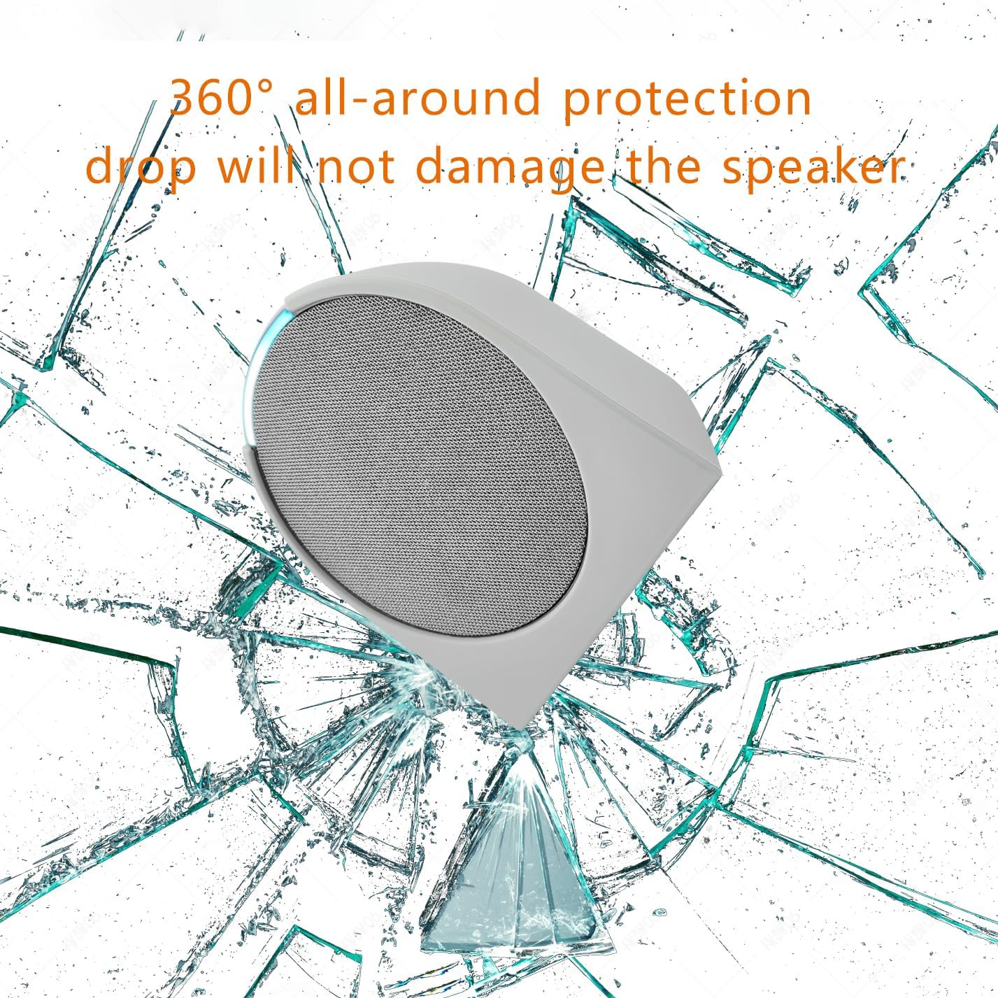 Compatible with Theamazon Echo Pop (2023 Release) Thickened Silicone Protective Cover, the Base Is More Stable, 360&deg; Protection, and a Close Fit with the Speaker Housing (Charcoal) - Lavender Bloom image number 5