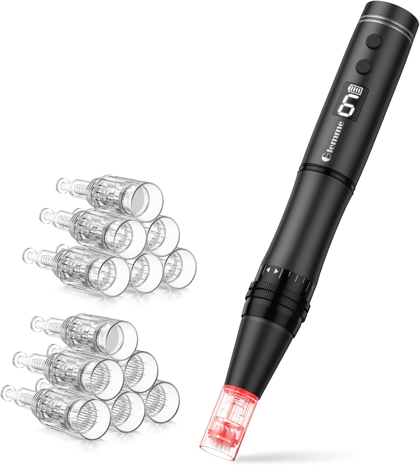 Microneedle Derma Roller Pen for Hair Beard Face Skin, Derma Pen Microneedling Pen for Women Men Home Use image number 2