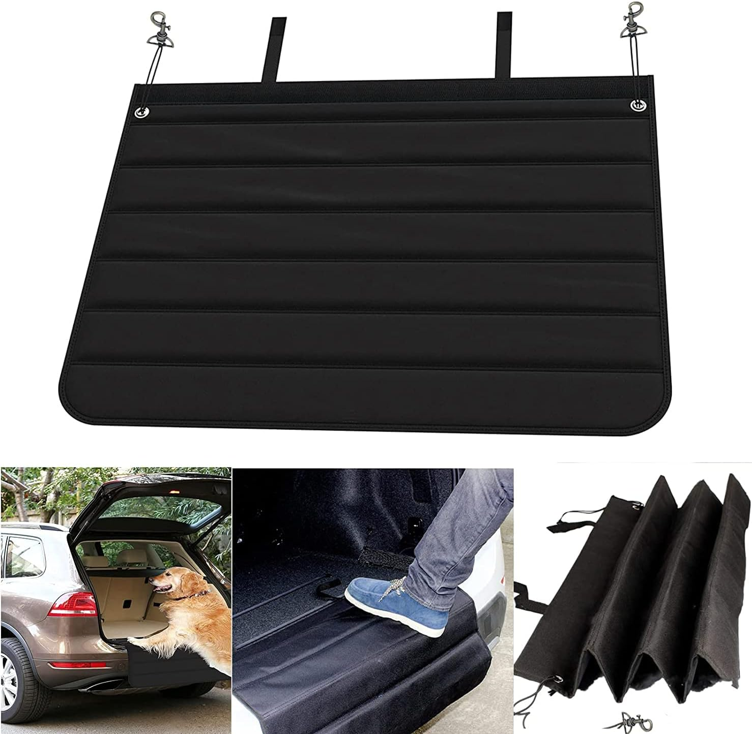 Universal Car Boot Protection, Foldable Car Bumper Guard, Pet Boot Liner Mat Waterproof Bumper Protector, Protect Car from Scratches Wear & Tear