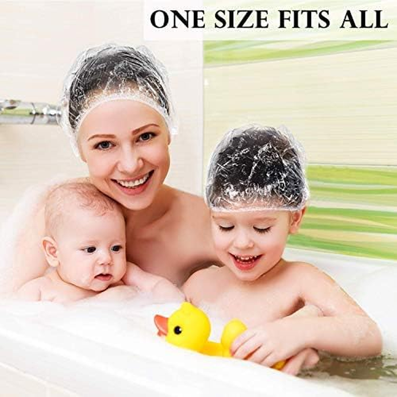 NUVO MEDSURG Disposable Shower Cap -100 Pcs (Transparent Color)