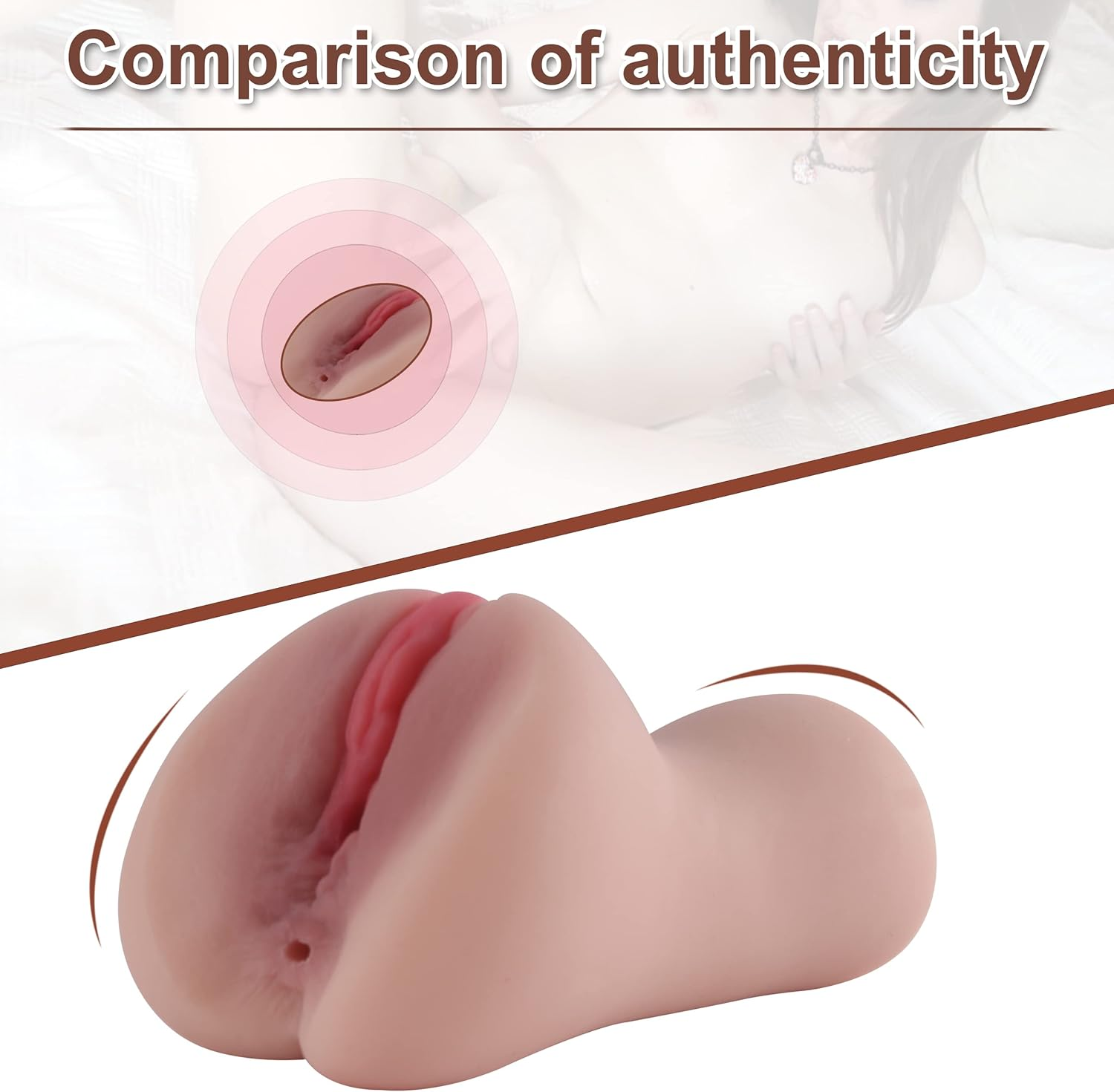 Pocket Toy Male Master Training Cup Lifelike Toy for Men Delay Ring, 3D Realistic Cup image number 1