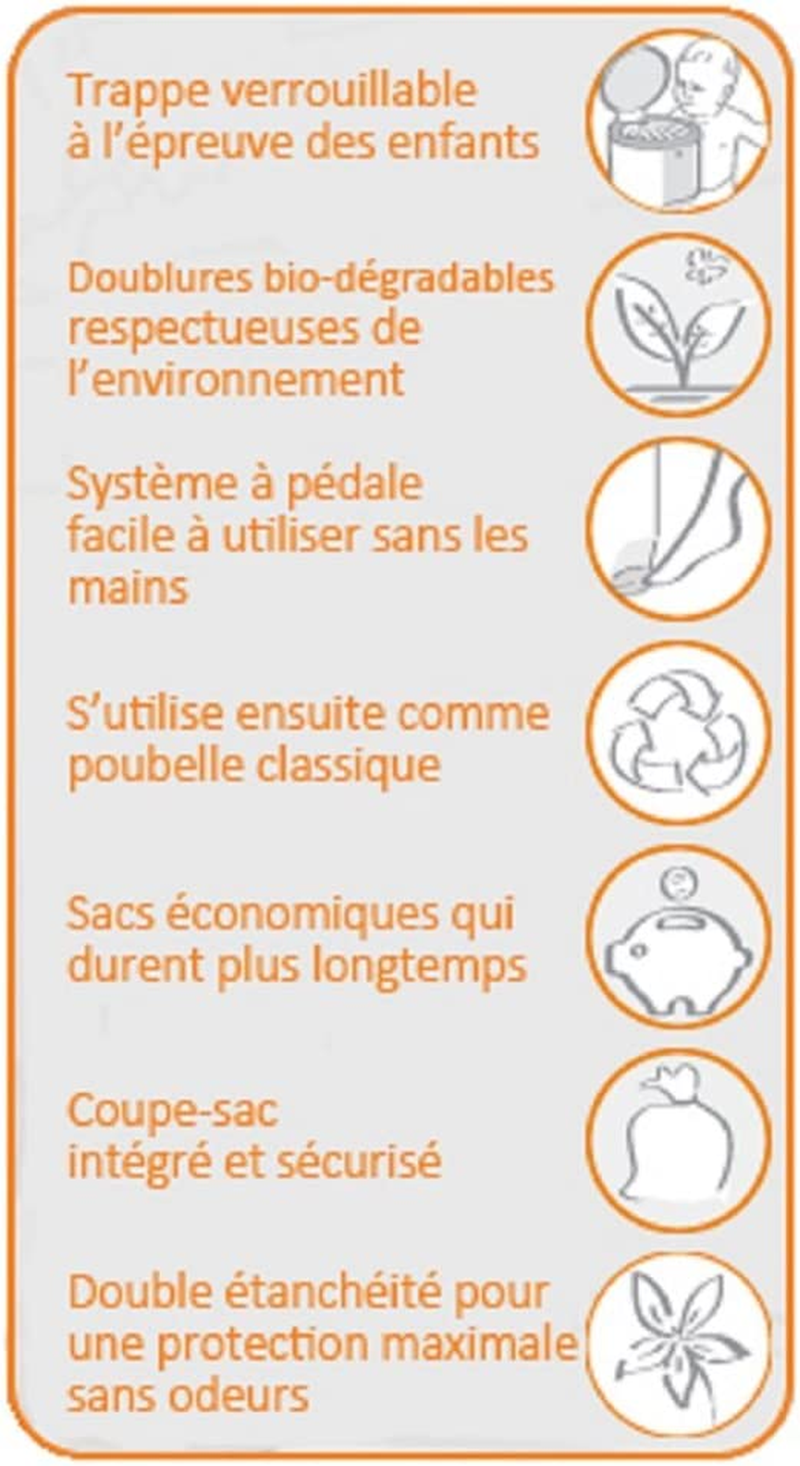 Korbell Nappy Disposal Refill, Green, 3 Count, plus - 26L (KR280DR3B)