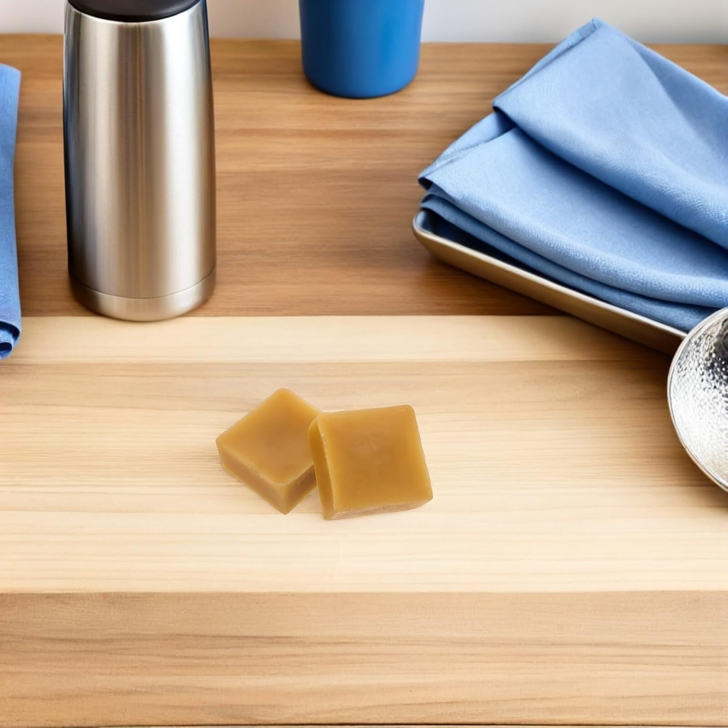 MERRYHAPY 2Pcs Natural Yellow Beeswax Furniture Care Bar Protective Wood Polish and Cleaner for Tables Chairs Cabinets Gentle Aroma Crack-Resistant Easy Maintenance with Natural Ingredients image number 6