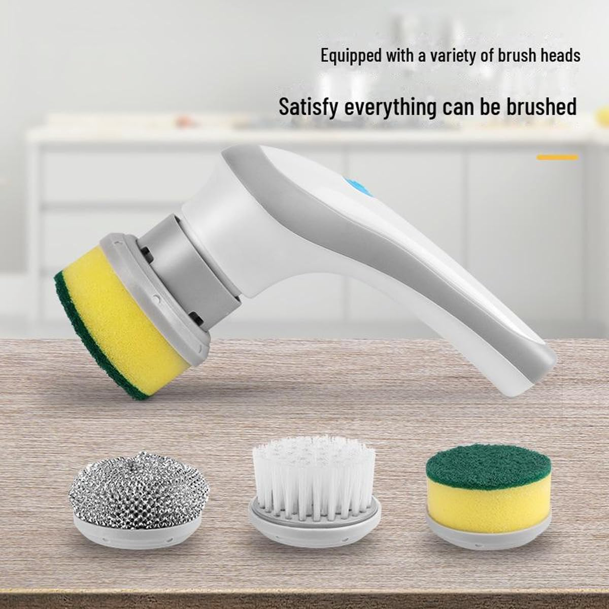 MOMOGEE Electric Spin Scrubber &ndash; 3-In-1 Cordless Electric Cleaning Brush with Powerful Motor, Rechargeable Handheld Scrubber for Bathroom, Shower, Kitchen & Floor image number 3