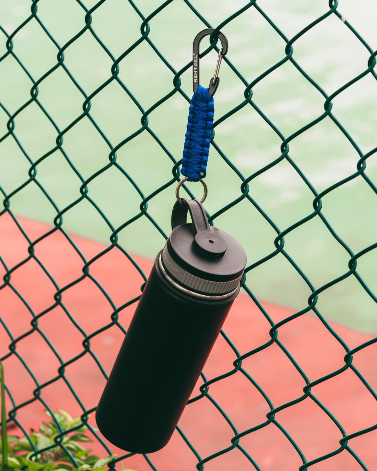 REHTAEL [4-Pack] Professional Paracord Keychain with Carabiner, Military Braided Survival Paracord Lanyard for Keys/Knife/Flashlight for Outdoor Camping/Hiking