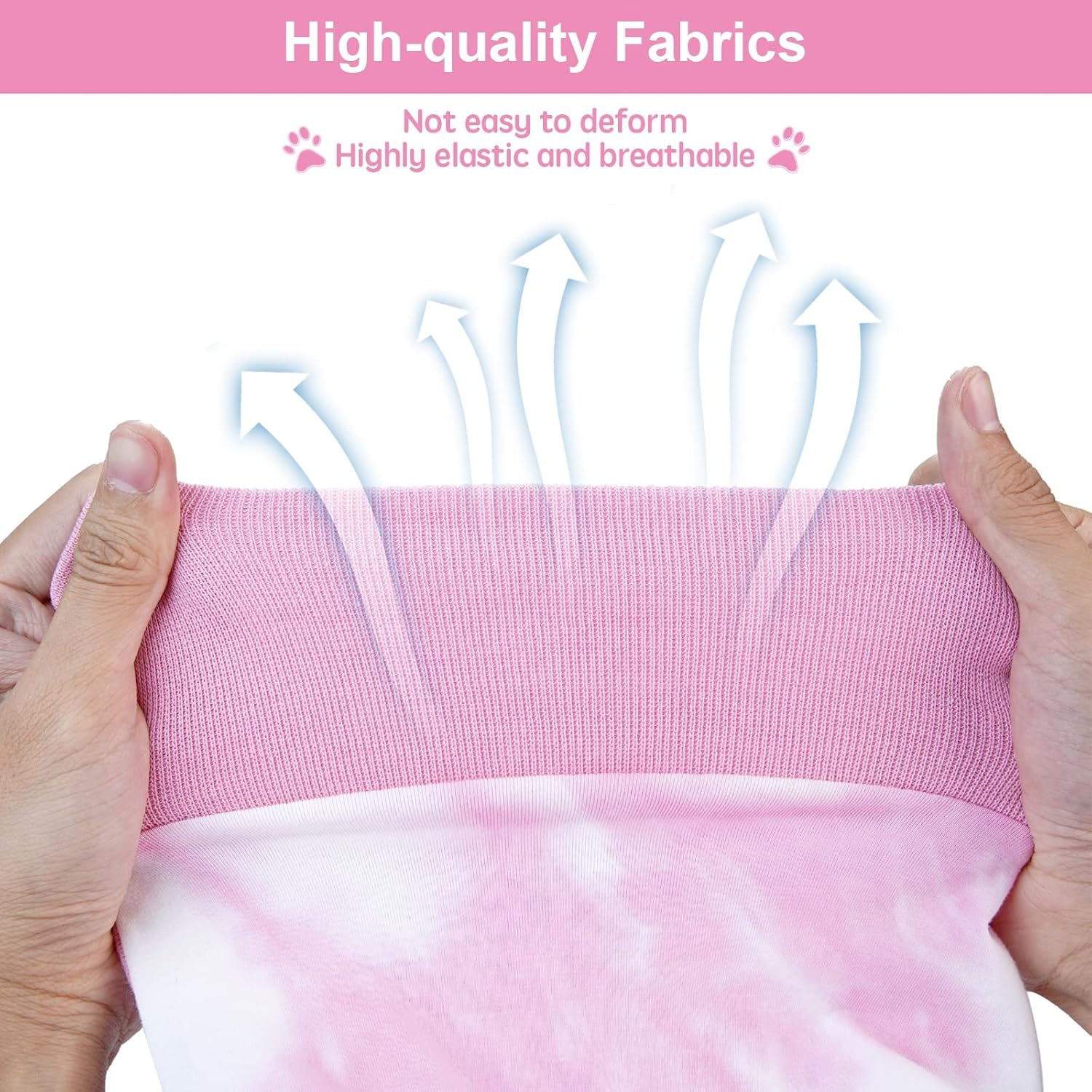 KIKNIN Recovery Suit for Dogs after Surgery, Post Spay, Neuter, Body Suit for Male and Female Dogs, Abdominal Wound Puppy Surgical Clothes, Prevent Licking Dog Onesies Post-Operative Vest (Pink, M) image number 3