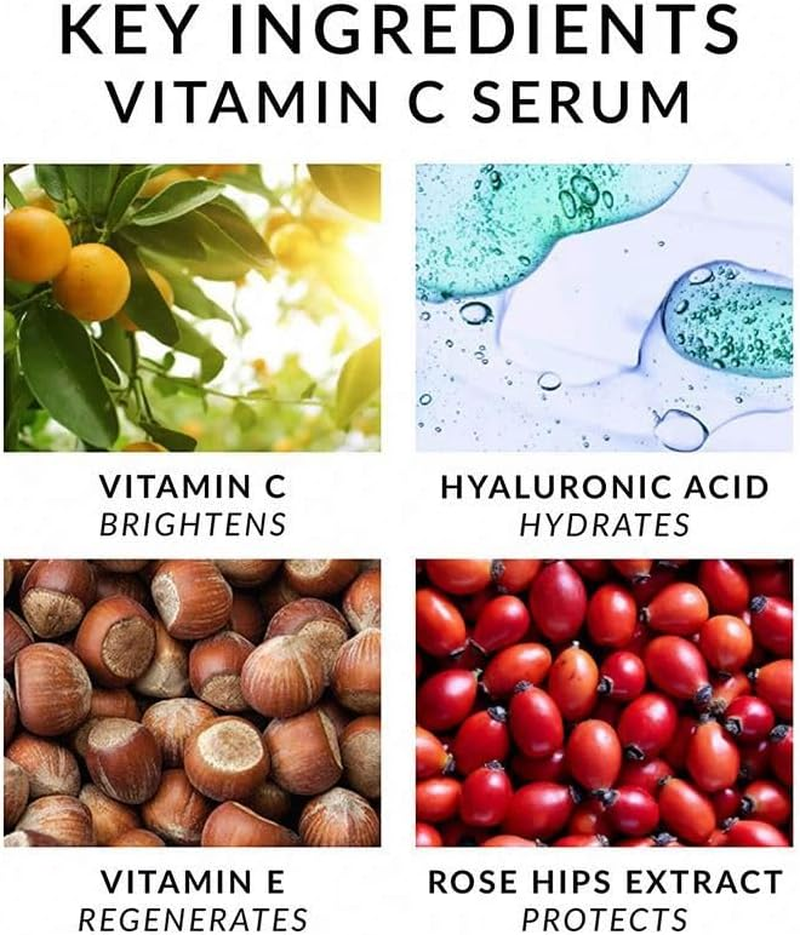 STR- Premium 20% Vitamin C Serum for Face with Hyaluronic Acid, Retinol & Amino Acids - Boost Skin Collagen, Brighten Hydrate & Plump Skin, anti Ageing & Wrinkle Facial Serum, Cosmetic Ingredient - 2.02Fl.Oz / 60Ml image number 5