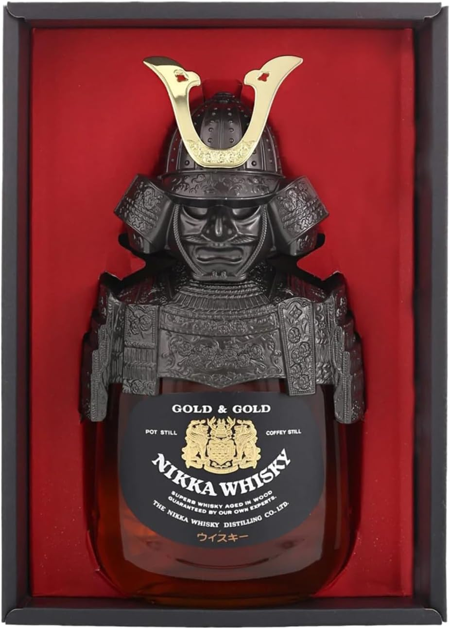 Nikka Gold & Gold Samurai Armour & Helmet Blended Japanese Whisky 750 Ml @ 43% Abv image number 1