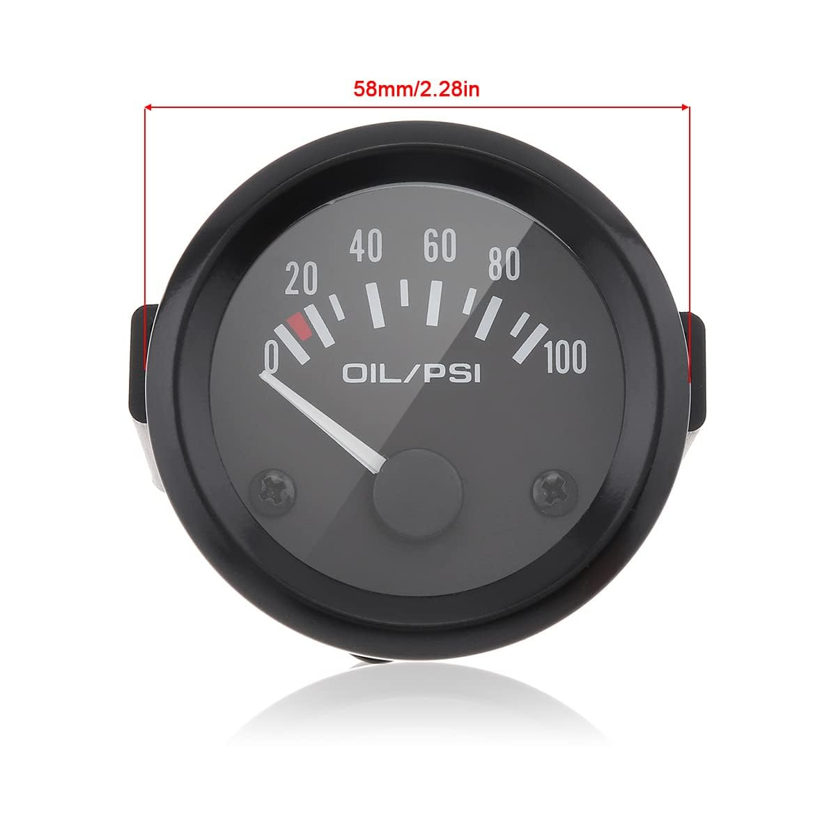 Drisentri Oil Pressure Gauge Kit, 2" 52MM 12V 0~100PSI Universal Colorful LED Digital Oil Press Pressure PSI Gauge with Oil Pressure Sensor image number 6