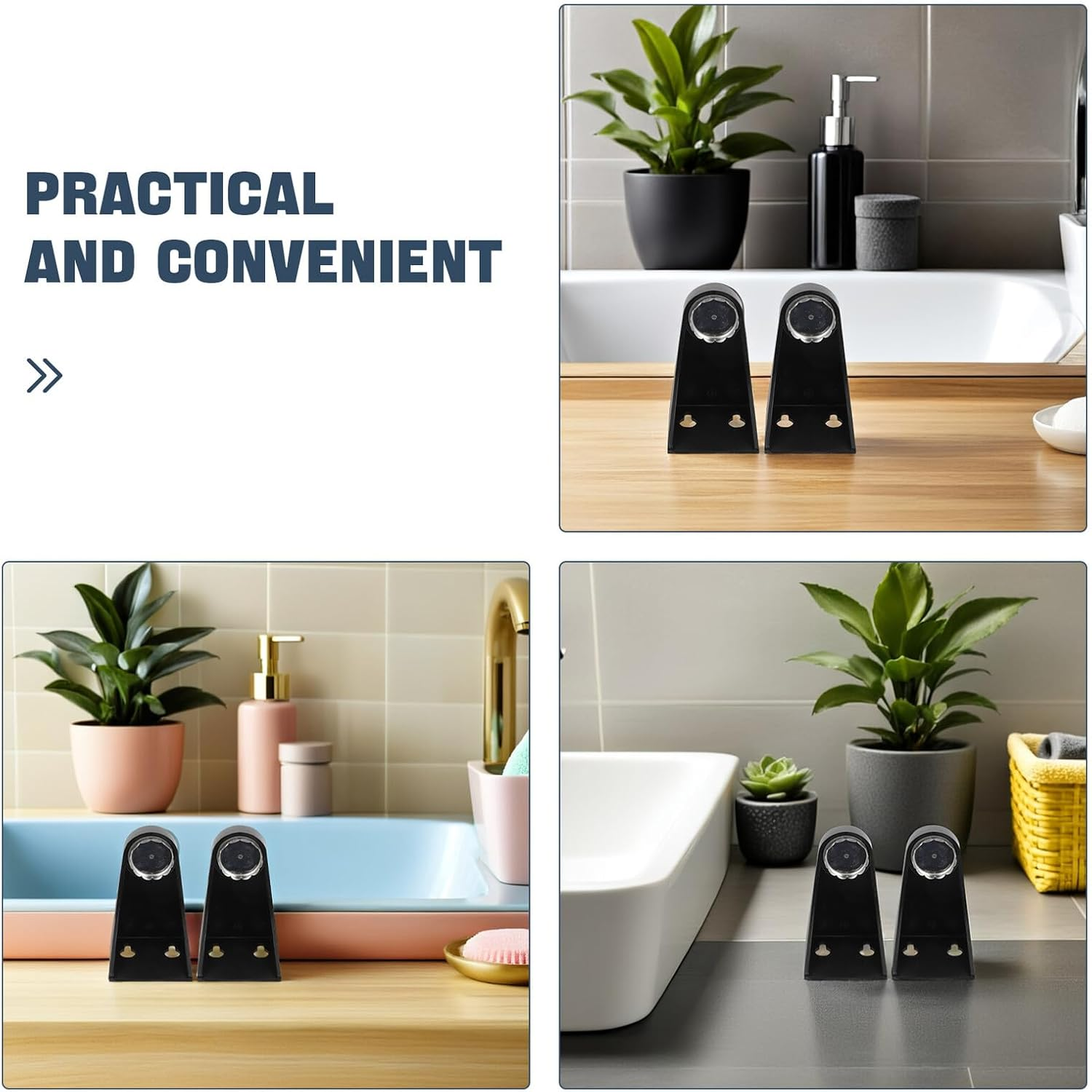 Magnetic Soap Rack 2Pcs Black Wall Hanging Soap Holder Shower Storage Rack for Bathroom Organizing image number 4