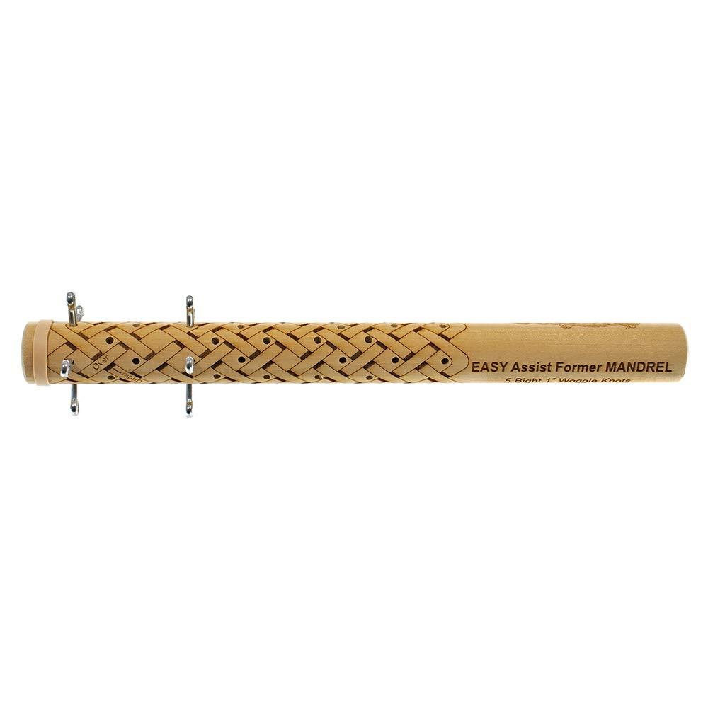 Easy Assist Mandrels &ndash; Knot Tying Tool &ndash; Includes Pins and Rubber Bands (1 1/2 Inch, 7 Bight)