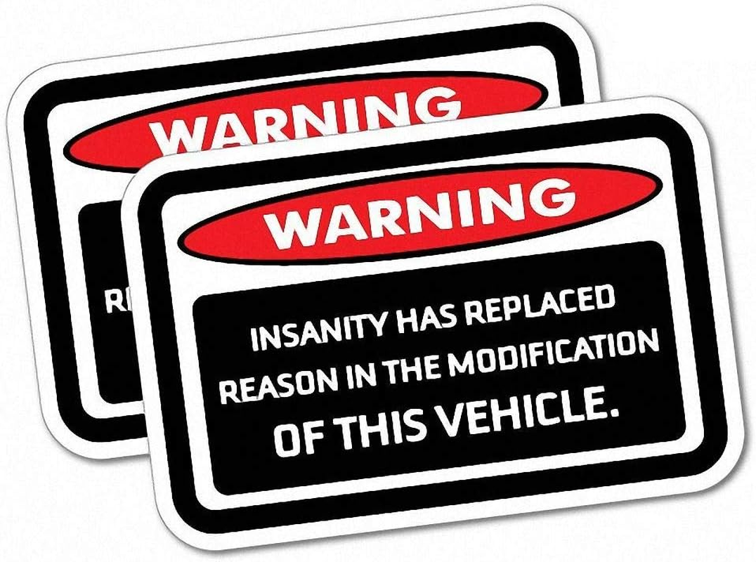 2 Pieces | Touching This Motorbike Biker Sticker Warning Stickers Funny Safety Instructions Decals | Car Bumper Window Motorcycle Helmet