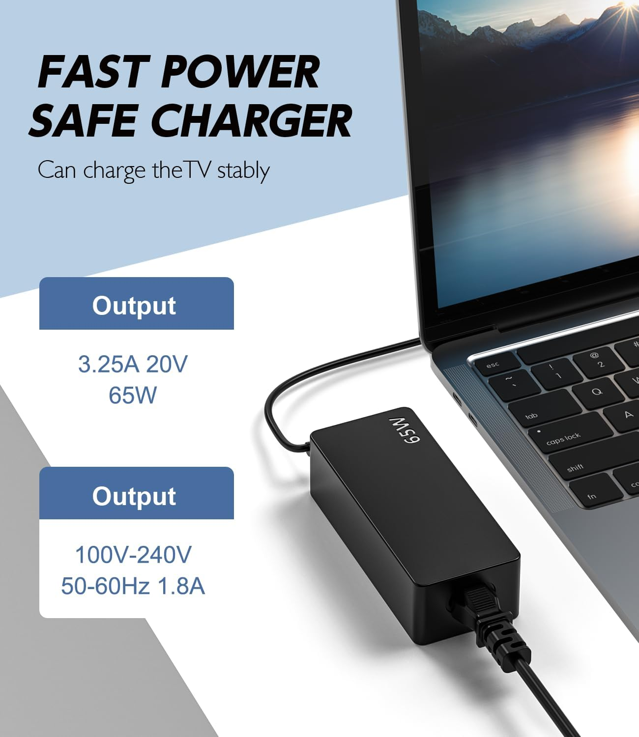 Shefor 65W USB C Laptop Charger Adapter Compatible with Lenovo Thinkpad X1 Carbon T14 T480 T490 T580 T590 E580 E585 E590 E595 Yoga C740 720 730 720-13Ikb 730-13Ikb 910 Type C AC Power Adapter Cord