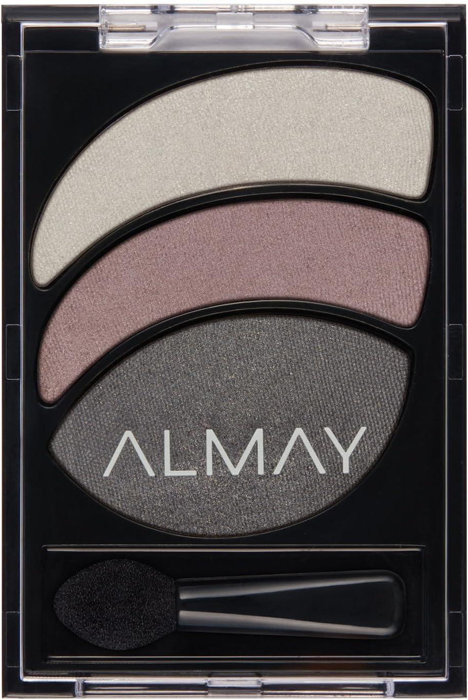 Almay Shadow Trio Palette, Longlasting Smoky Eyeshadow Makeup, Three Shades, Hypoallergenic, 040 Lavender Haze, 0.087 Oz