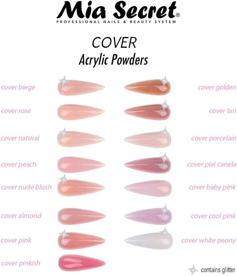 Mia Secret COVER PINKISH Acrylic Powder (1Oz)