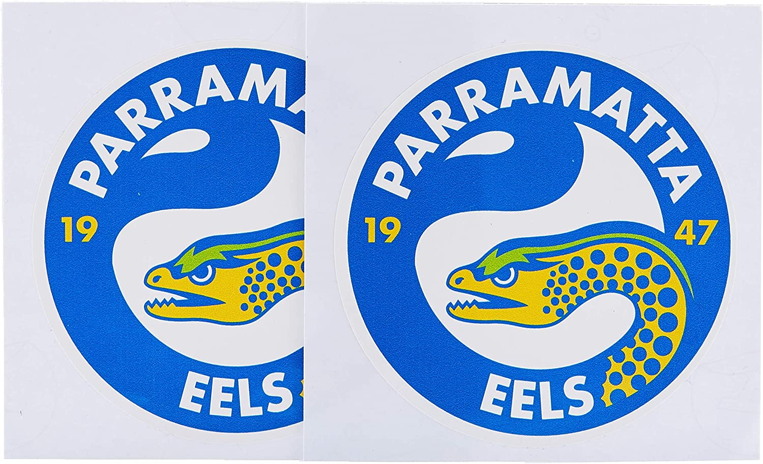NRL Itag Pack of 2 Mini Decals Eels Mini Decals, Unisex-Adult