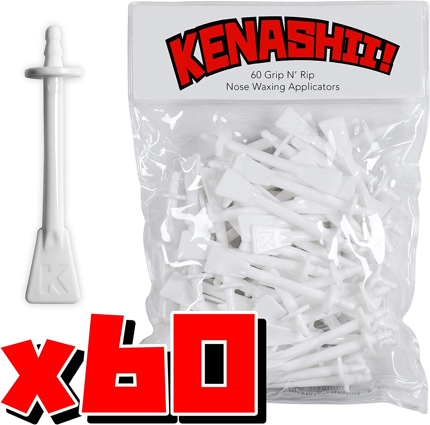 Grip&rsquo;N&rsquo;Rip Nose Waxing Sticks from Kenashii, Bespoke Nasal Wax Applicators for Easy and Effective Nose Hair Removal, Wax and Wipes Sold Separately
