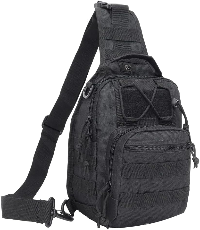 Outdoor Tactical Bag Backpack-Concealed Carry Tactical Shoulder Sling Bag,Tactical Shoulder Bag for Men,Small Tactical Bag for Range,Travel,Hiking,Run image number 4
