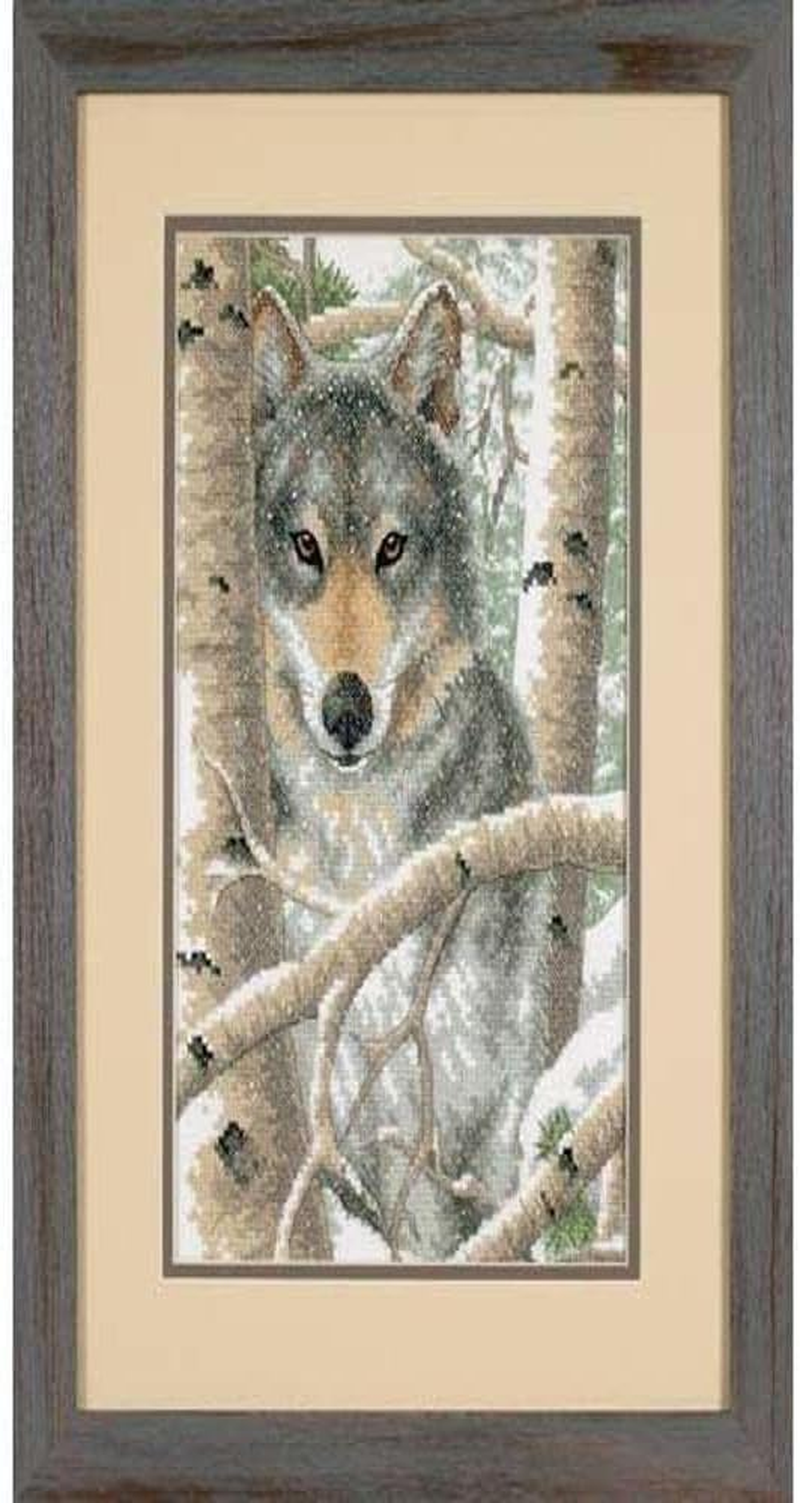 Dimensions 'Tiger Chilling Out' Counted Cross Stitch Kit, 18 Count Black Aida, 9" X 14" image number 3