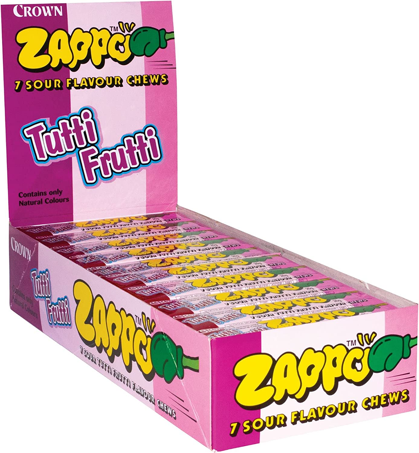 Zappo Watermelon Chews 26 G X 60 Bulk Box image number 4