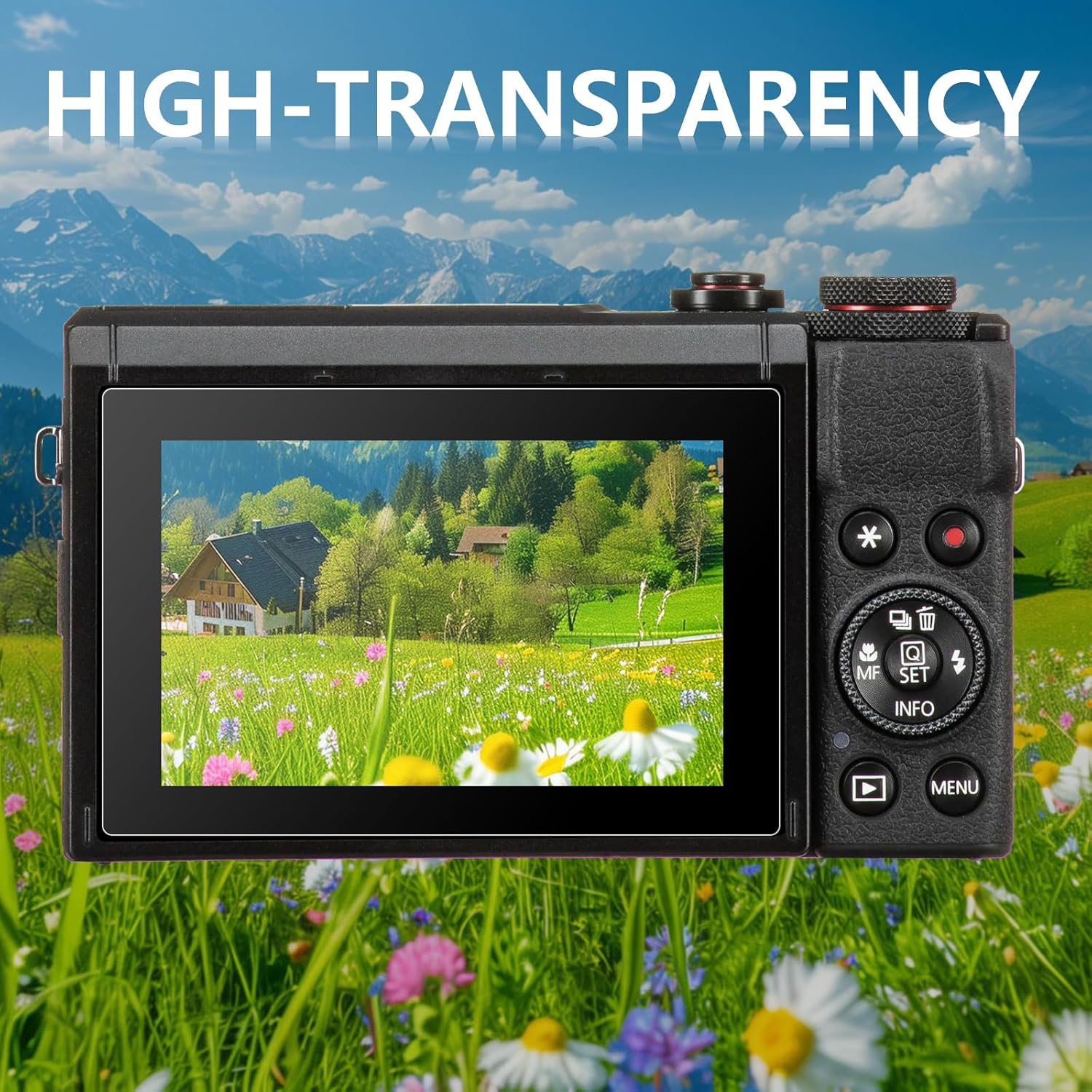 Bigqin [3Pack]Screen Protector Compatible with Canon G7X Mark III, HD Clear Tempered Glass Film 9H Hardness Full Coverage Bubble-Free Scratch-Resistant Protective Film