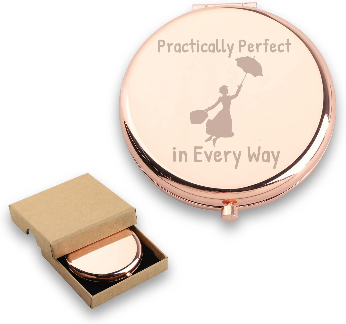 WUSUANED Movie Quote Makeup Mirror Practically Perfect in Every Way Mirror Fantasy Inspired Gifts for Movie Fans image number 3