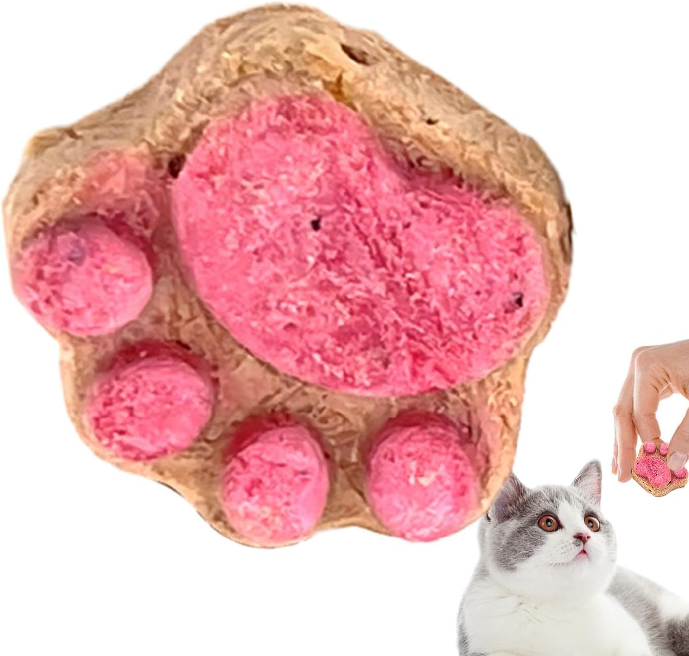 Cat Paw Snacks - Natural Healthy Cat Snacks Treats | Kittens Foods Treat | Snacks Paw Biscuits | Healthy Treats | Shape Food | Biscuits Dry for All Breeds image number 2