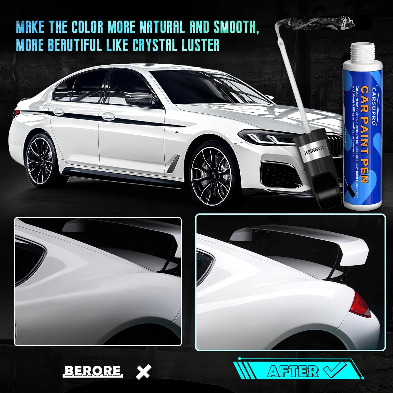 Touch up Paint for Cars,Car Paint Scratch Repair Color Accurate Quick Fix and Convenient Operation(Aini Grey) image number 1