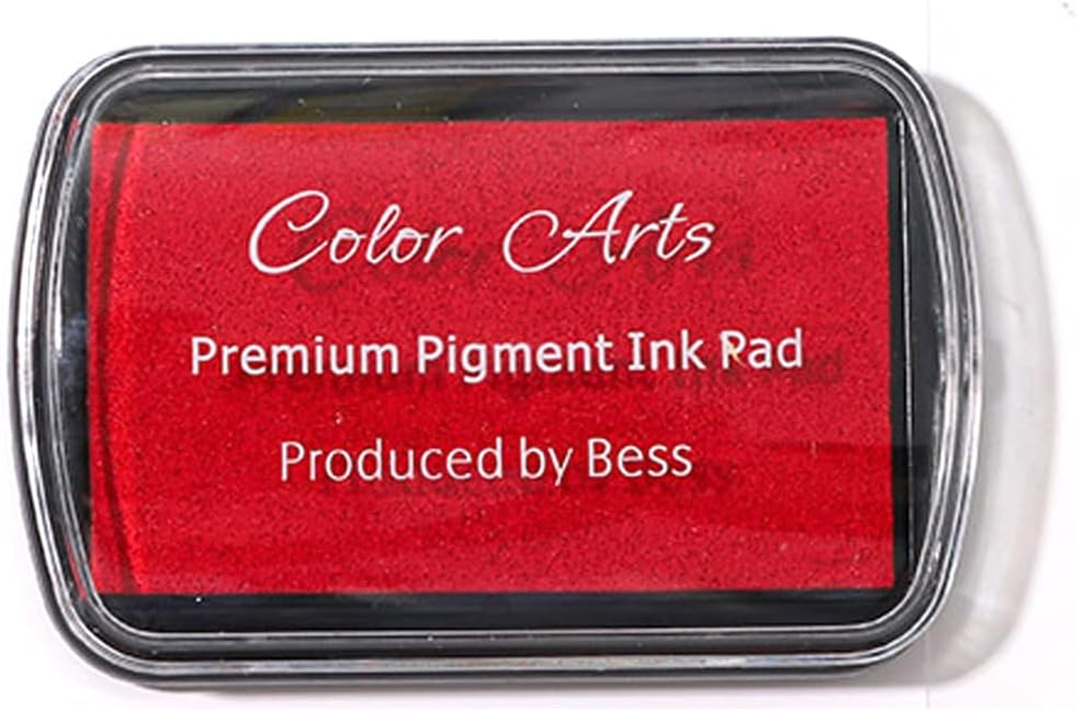 Gripebao Ink Pad for Stamps, Stamp Pads for Rubber Stamps, Washable Craft Ink Pad for Stamping, Permanent Fabric Ink Pad for Fingerprint, Card Making, Scrapbook, Paper, Wood (Silver)