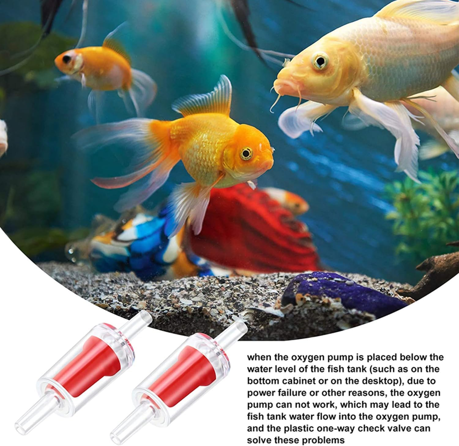 Check Valve Fish Tank Aquarium Air Pump Silicone Non-Return One Way Airline image number 3