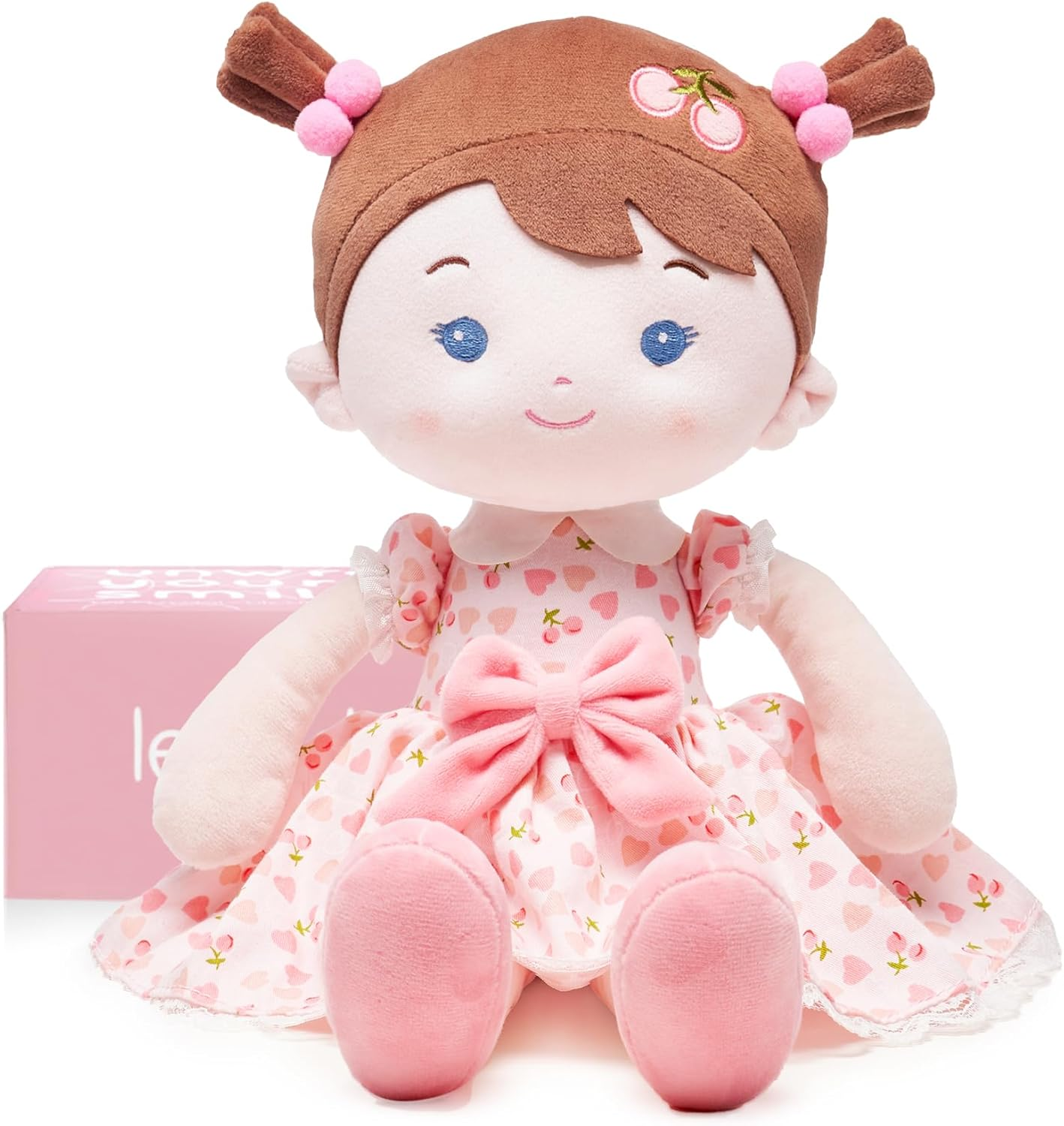 Leyadoll Soft Baby Doll Toys (16''), My First Baby Rag Doll for 1 Year-Old Girl Birthday, Leya Doll Christmas Plush Toys for Toddler Kids Infants -Princess Breeze