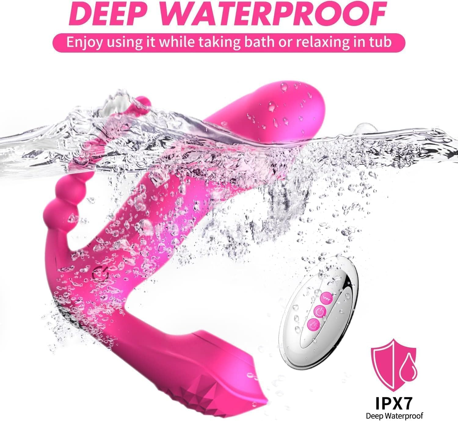 Toy for Women - Juguete Chupador De Cl&iacute;toris Rosa Con 10 Ventosas Intensas - Juguete Sexual Rosa Con Lengua Y Succi&oacute;n - Recargable Estimulador De Pezones De Cl&iacute;toris Regalos De Cumplea&ntilde;os image number 4