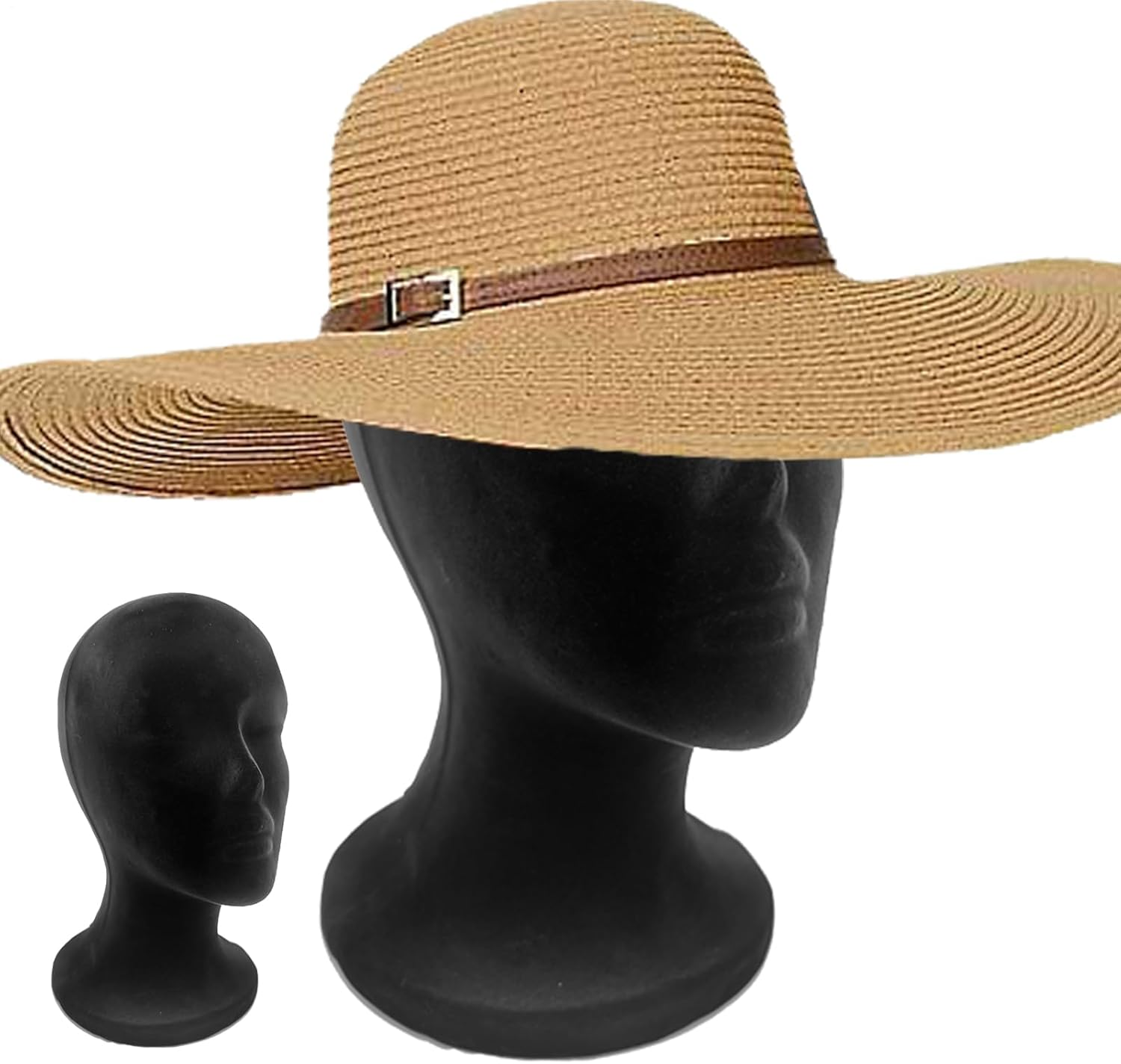 Foam Head,Foam Black Velvet Male Wigs Display Model | Styling Showcase Cosmetology Display Model for Jewelry Glasses Scarves Hair Accessories Eyewear Hairpieces Headphone