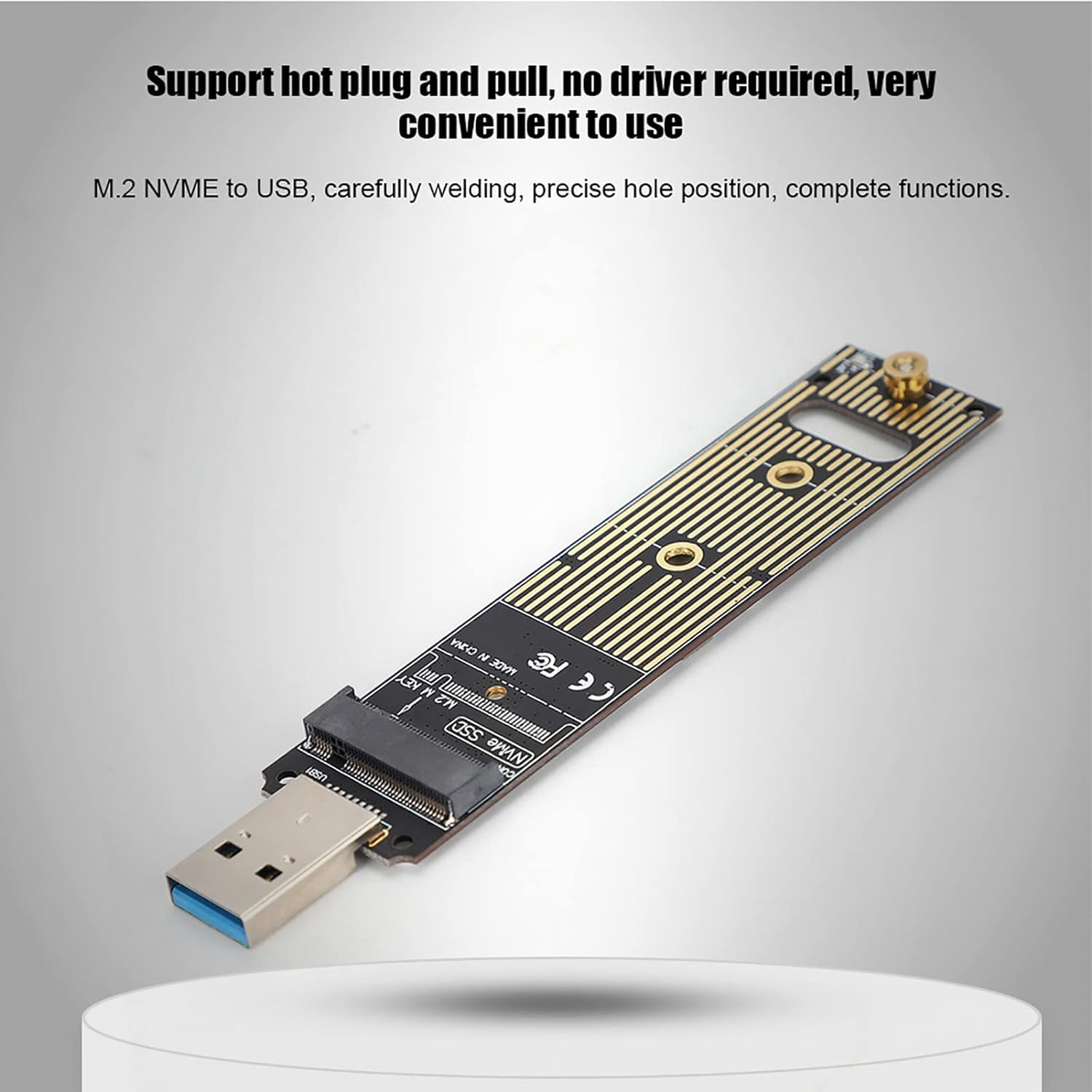 M.2 to USB Adapter, 10Gbps USB 3.1 Gen 2 Converter Reader, M.2 NVME SSD to USB Adapter Board for Galaxy 970 Series,960 Series,Crucial NVME SSD image number 6