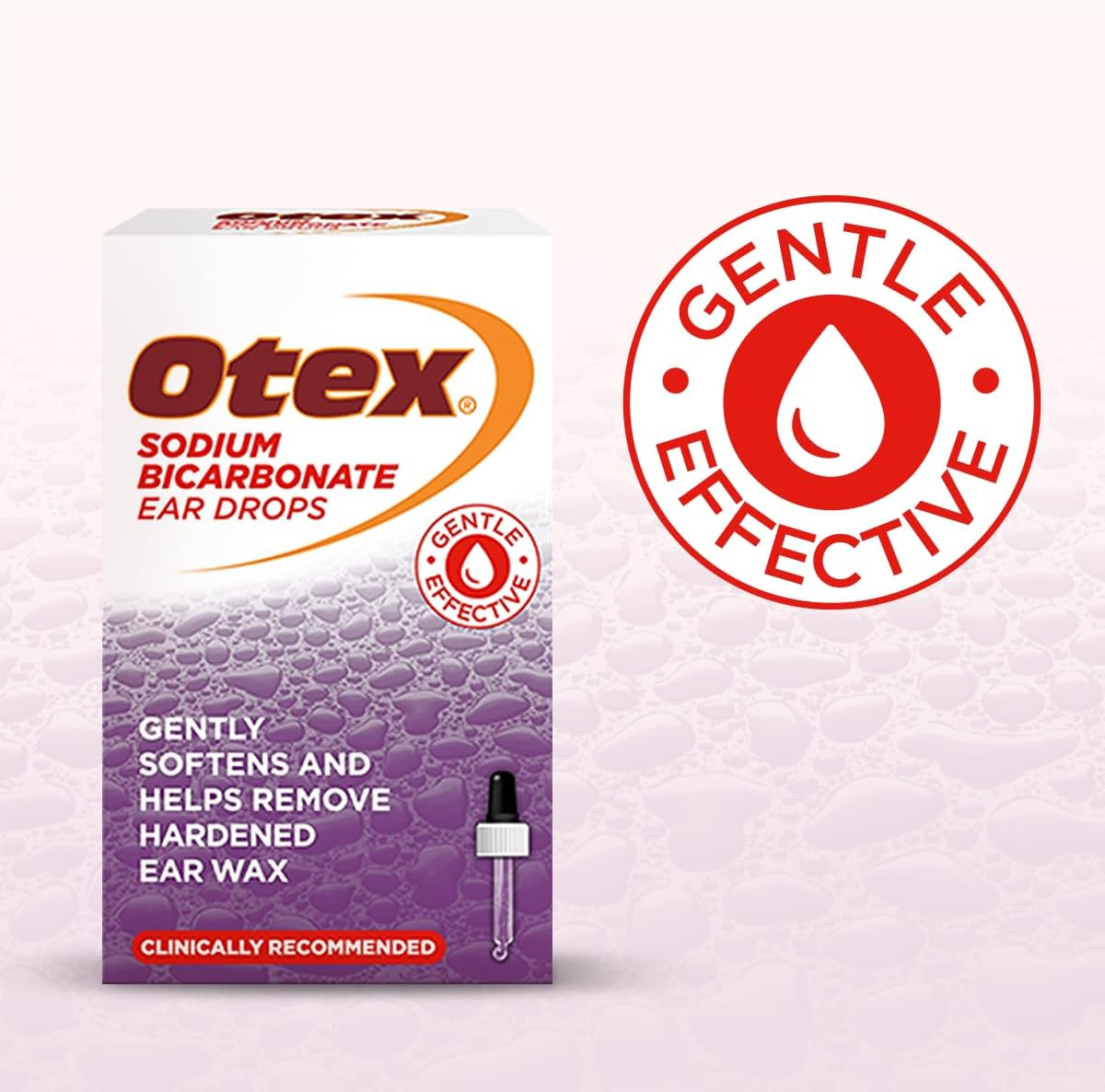 Otex Sodium Bicarbonate Ear Drops for Hardened Ear Wax - 10Ml Bottle with Dropper Applicator image number 2