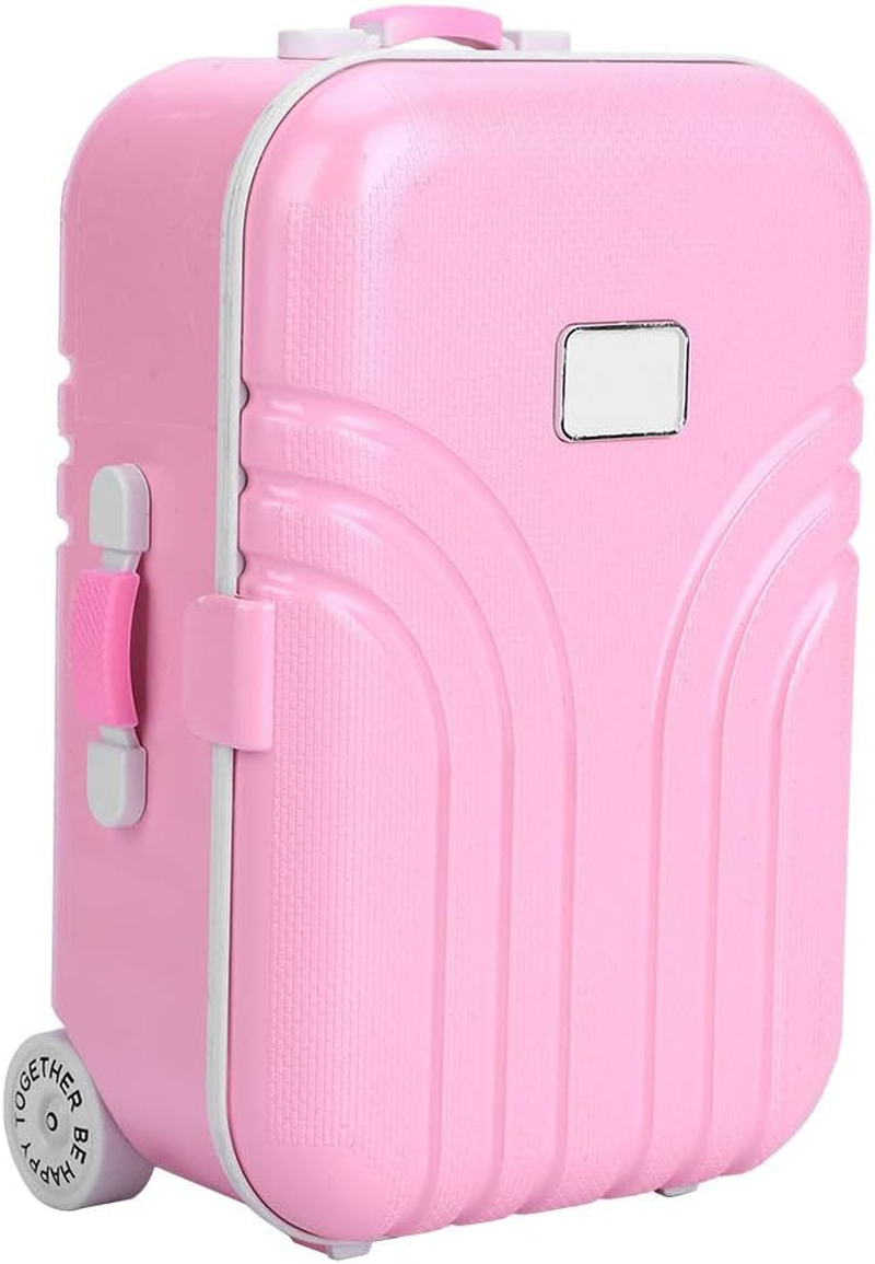 Caredy Mini Luggage Box, Wheeled Suitcase, Sturdy and Durable Suitcase Toy, Baby Toy, Kids, Pink image number 6