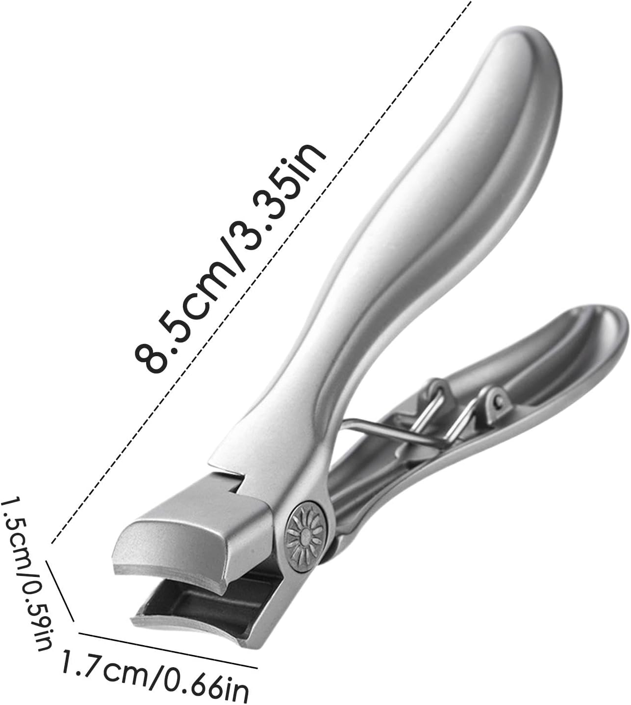 Nail Clippers for Men | Heavy Duty Nail Clippers Wide Jaw Opening Toenail Clippers,Fingernail Clippers No Splash Large Nail for Thick Nails image number 1